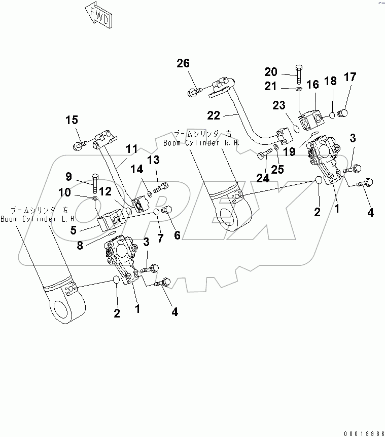  BURST VALVE LINE (BOOM BURST VALVE)