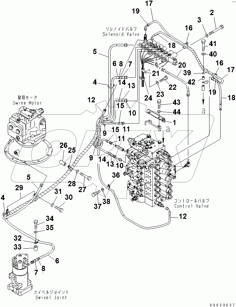  SOLENOID VALVE (HOSE AND BRACKET)