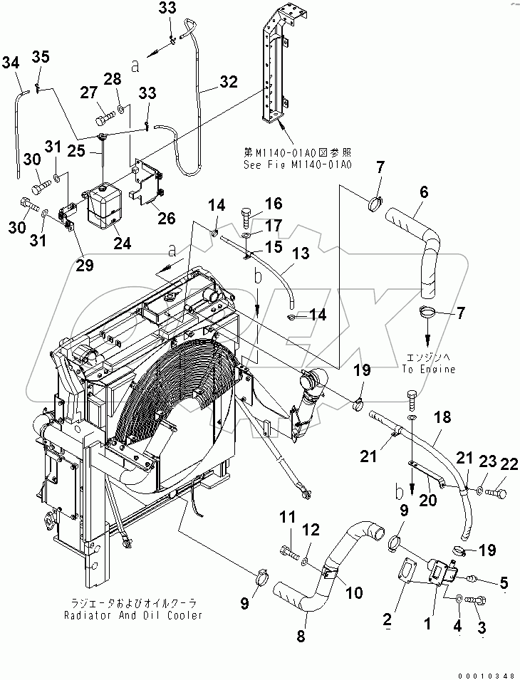  COOLING (RADIATOR PIPING)(#50001-52048)