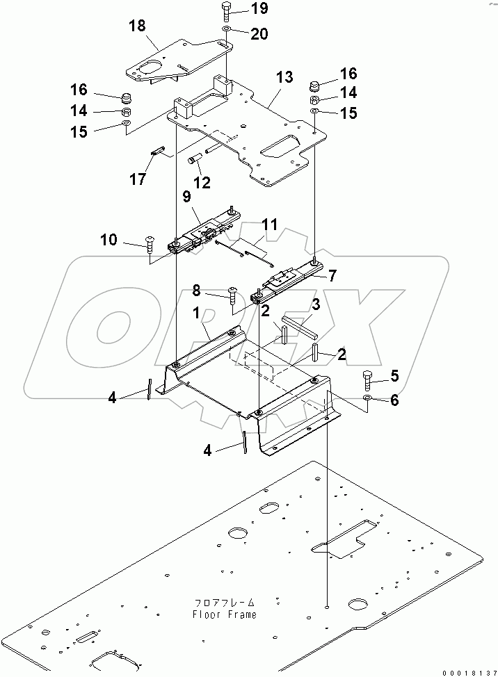  FLOOR FRAME (FLOOR) (BASE)