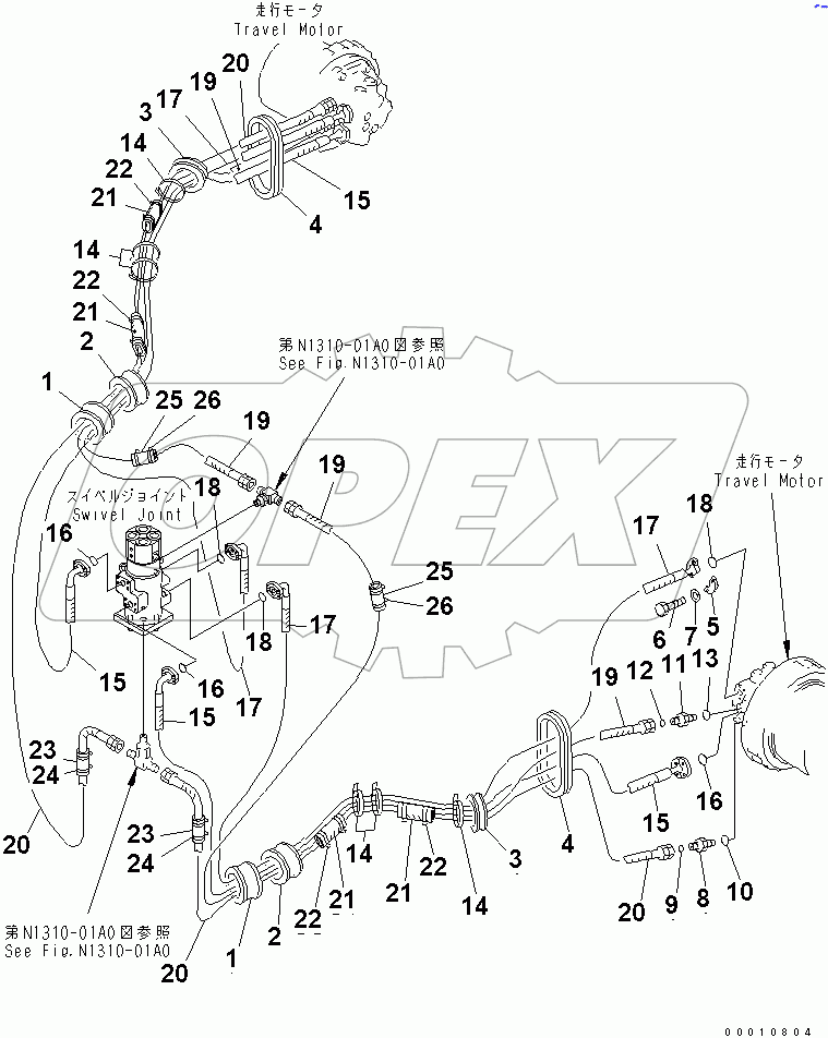  TRAVEL PIPING (FOR VARIABLE GAUGE)