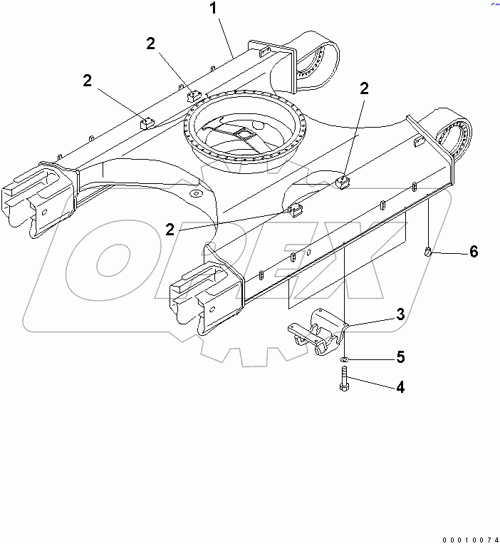  TRACK FRAME (CENTER GUARD)(#50001-50551)