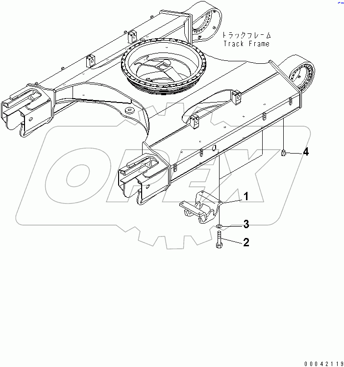  TRACK FRAME (CENTER GUARD)(#50552-52101)