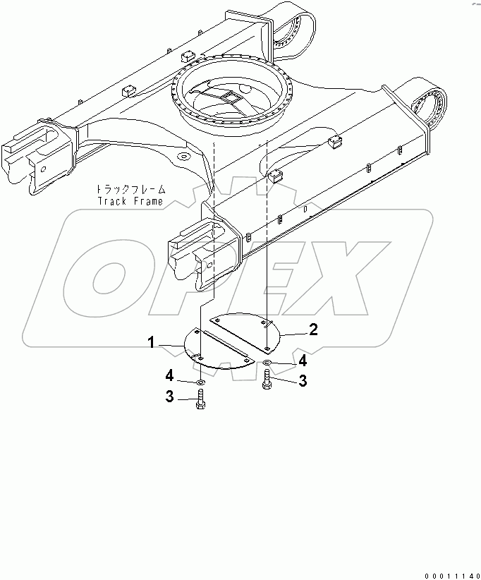  UNDER COVER (FOR TRACK FRAME)