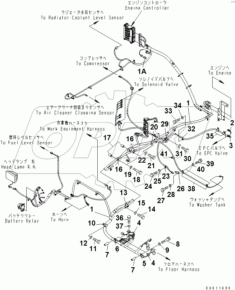  WIRING (MAIN HARNESS) (HARNESS AND CLIP)