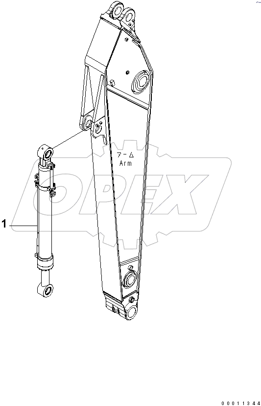  ARM (100 HOURS LUBRICATION) (BUCKET CYLINDER)