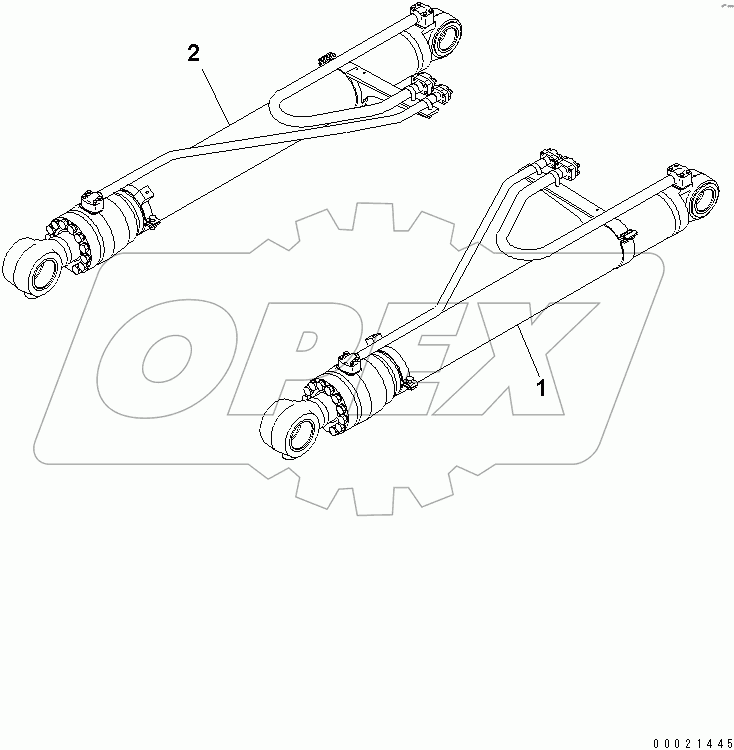  ARM (BUCKET CYLINDER) (LOADER)