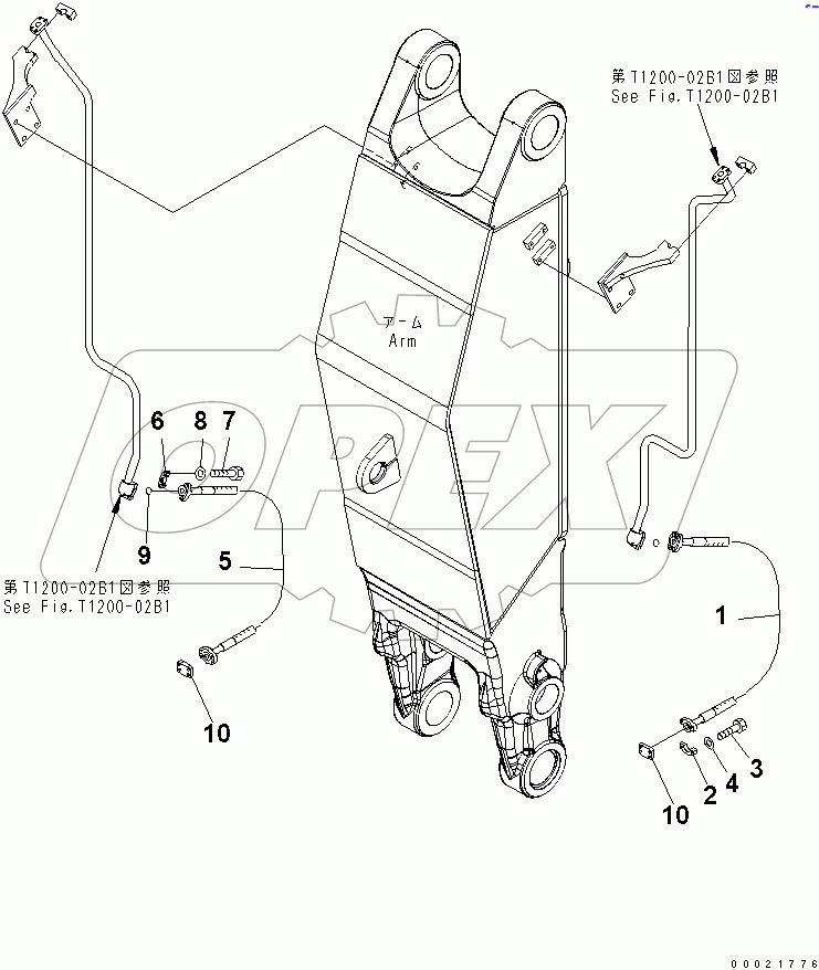  BOTTOM DUMP CYLINDER PIPING (HOSE) (LOADER)