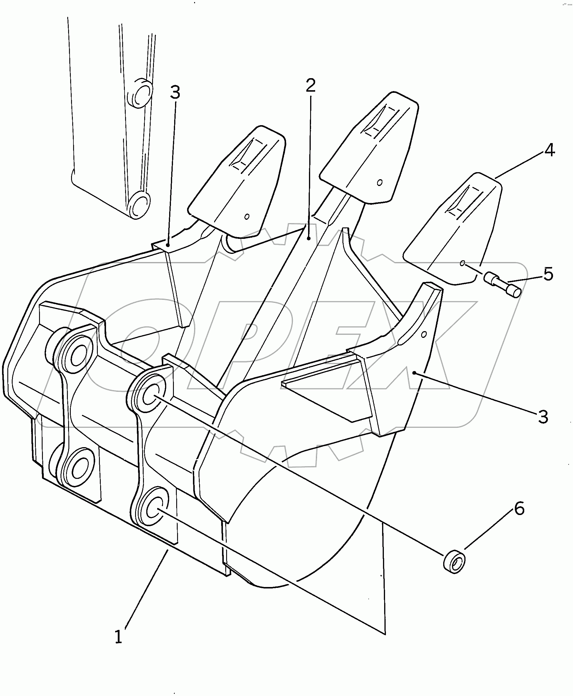  RIPPER BUCKET 1.1M3 1250MM