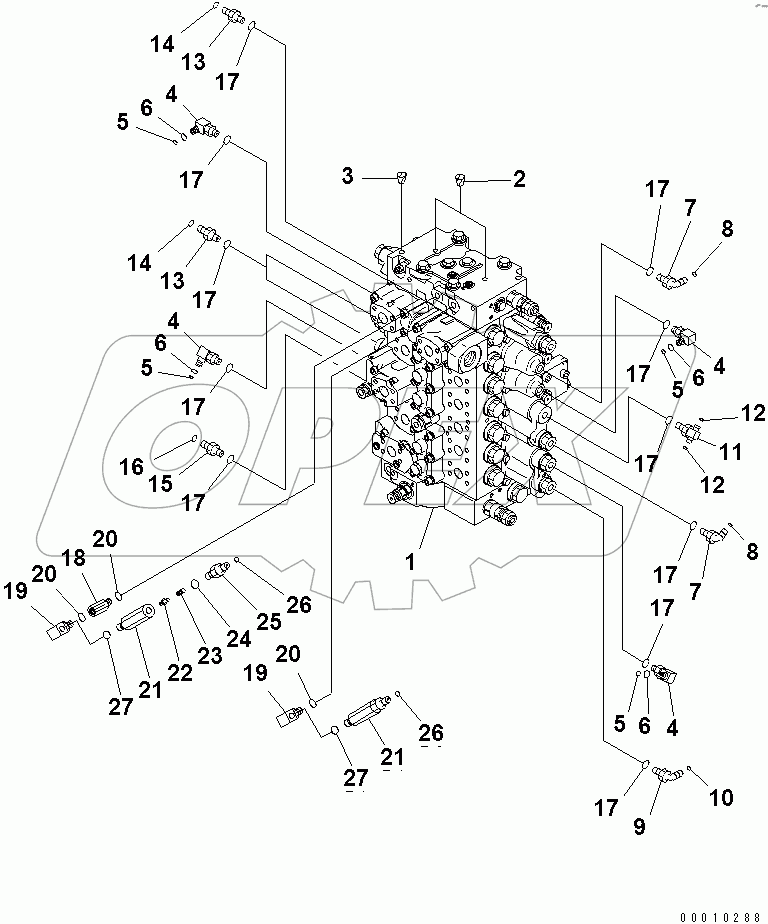  CONTROL VALVE (CONNECTING PARTS) (1/2)