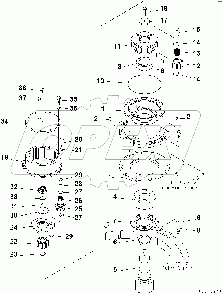  SWING MACHINERY ASSEMBLY (SUPPLY PARTS)
