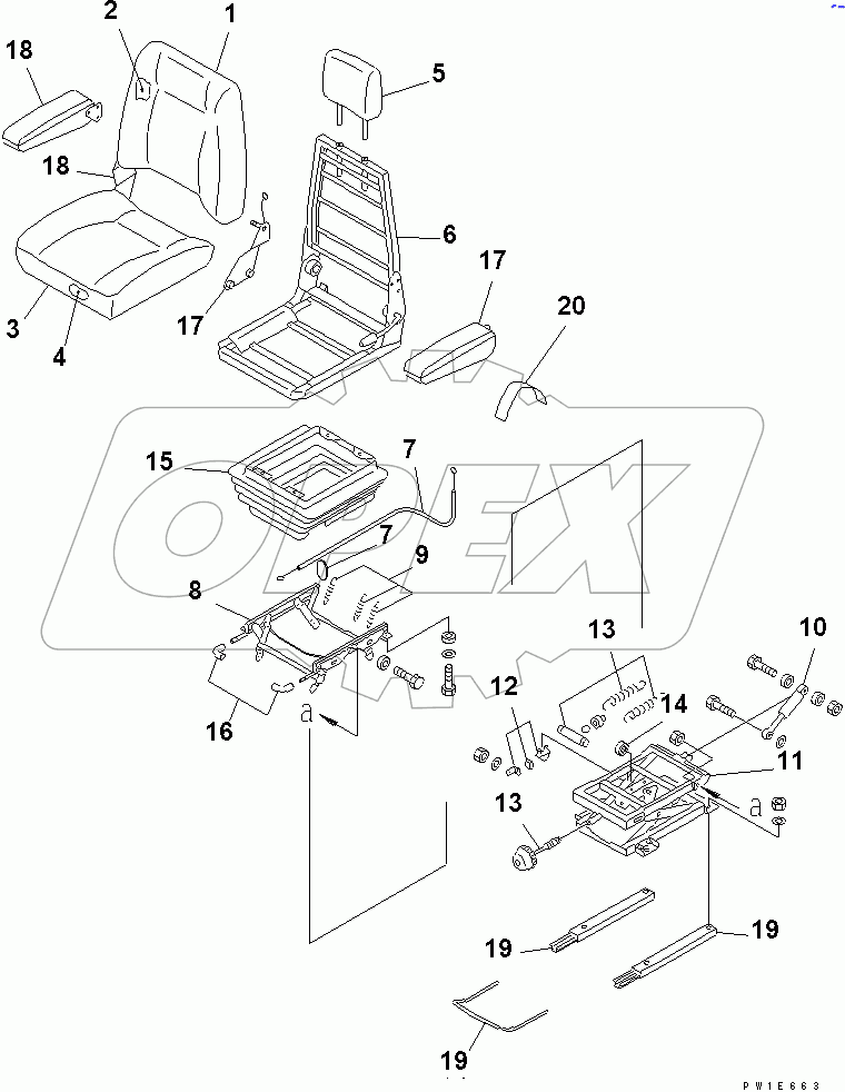  OPERATOR'S SEAT ASSEMBLY (SUSPENSION)