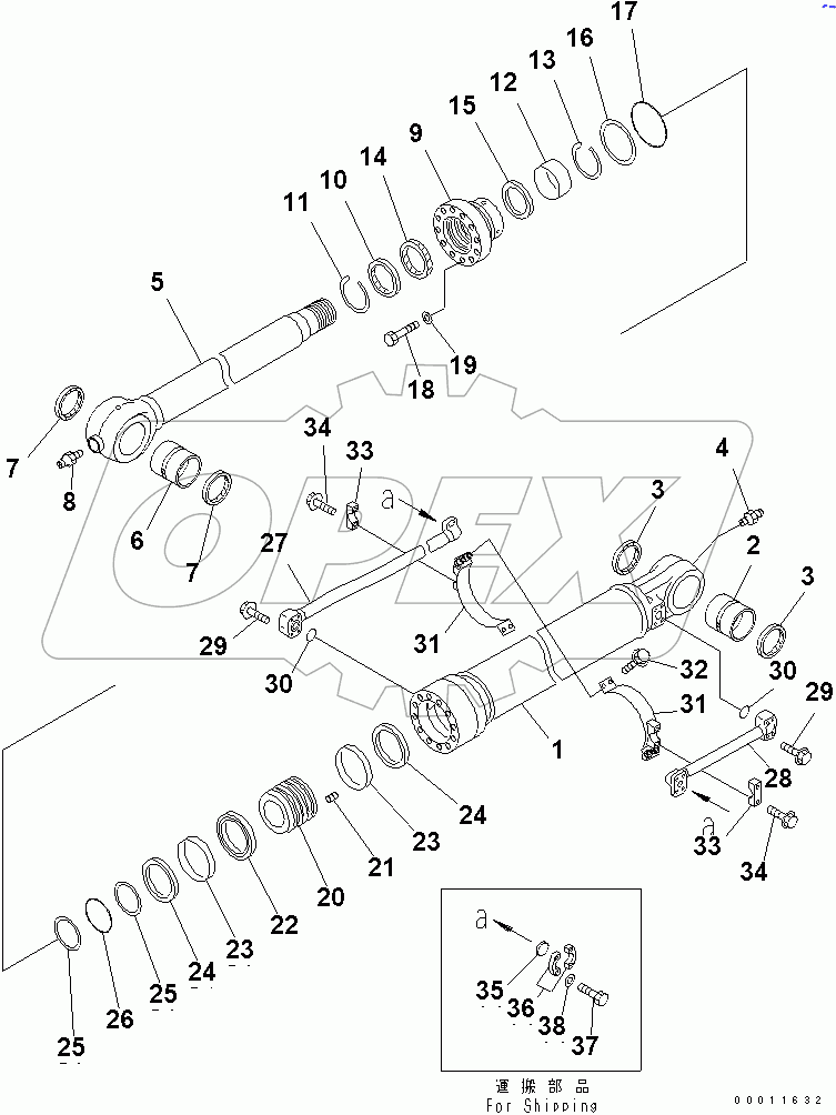  BUCKET CYLINDER(#50001-50419)