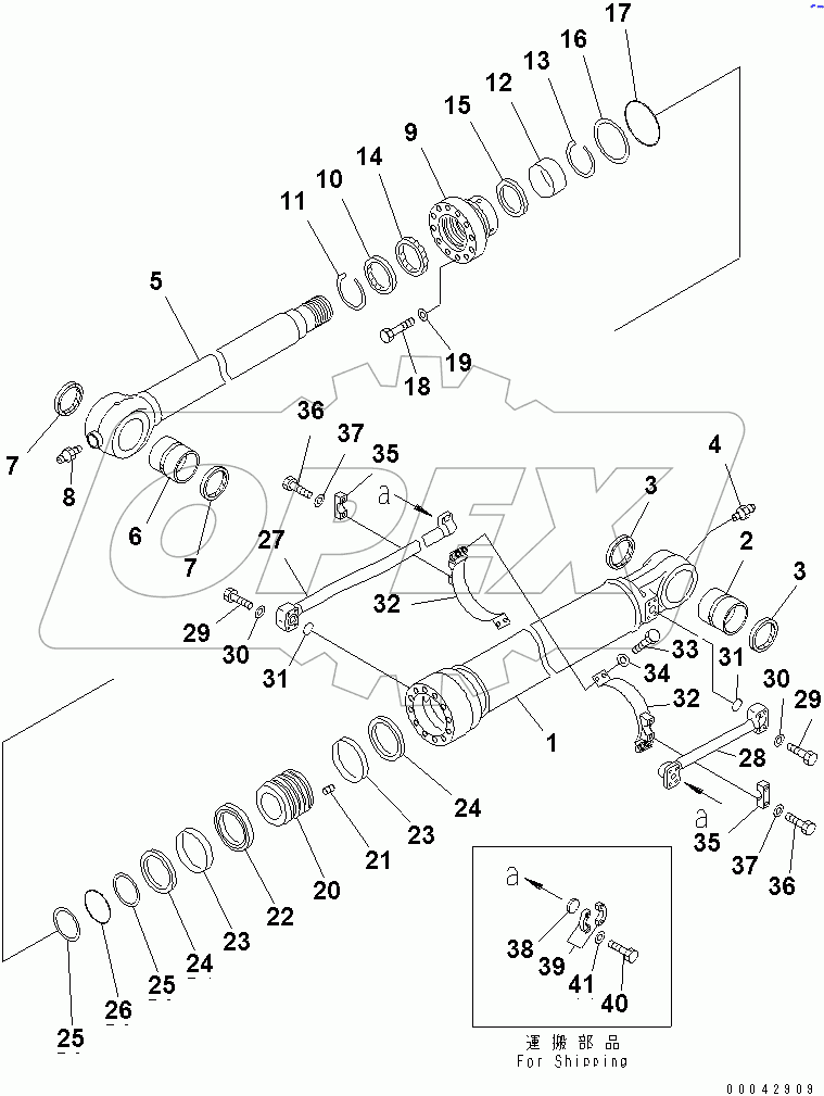  BUCKET CYLINDER (100 HOURS LUBRICATION)(#50473-)