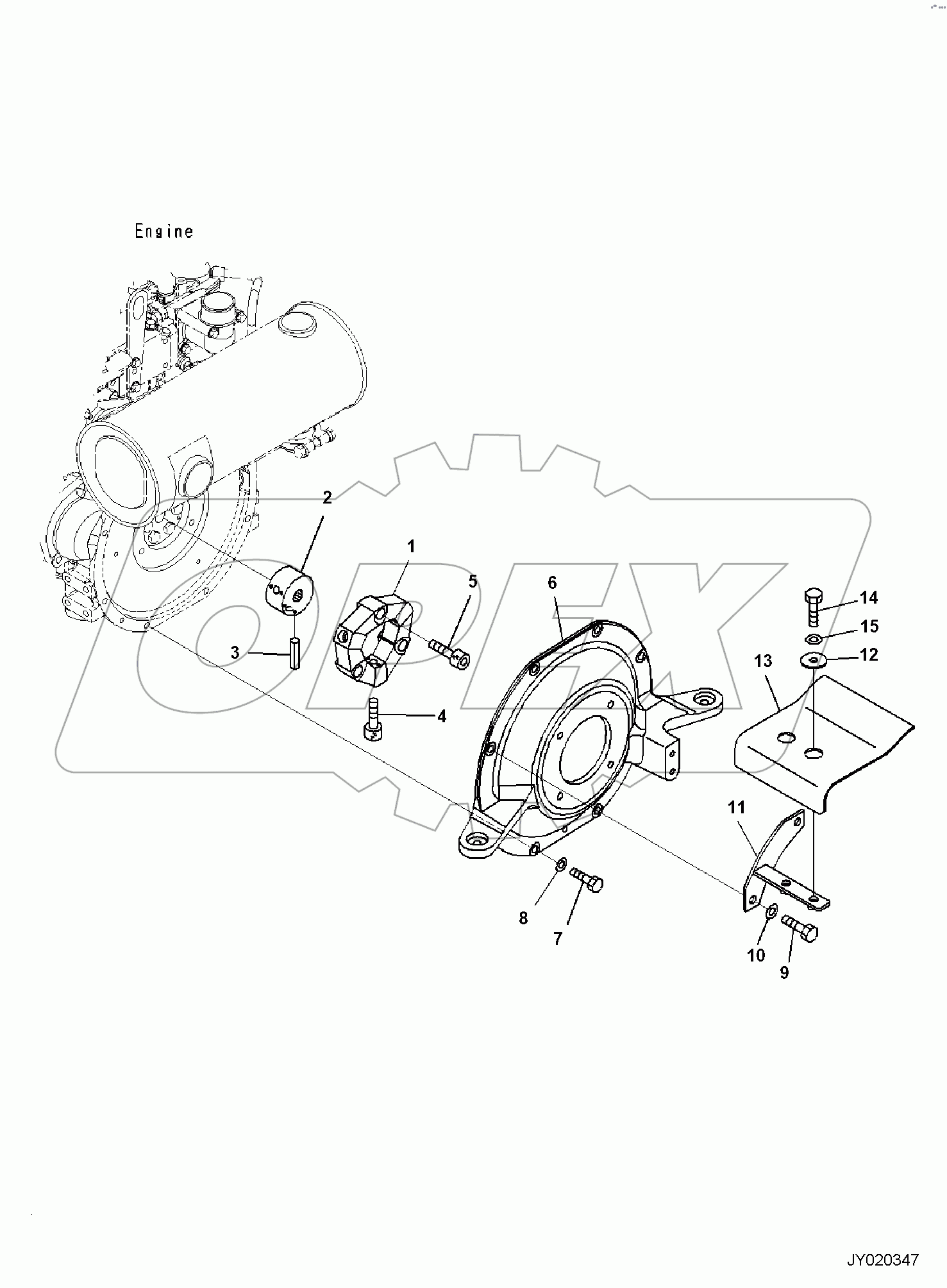  ENGINE UNIT, WITH CANOPY, DAMPER