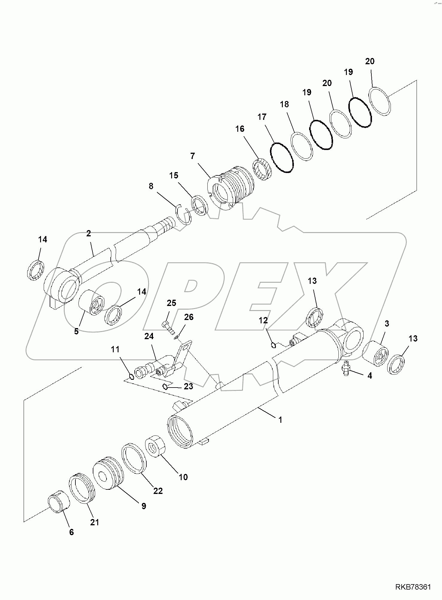  BOOM CYLINDER, (1/2)
