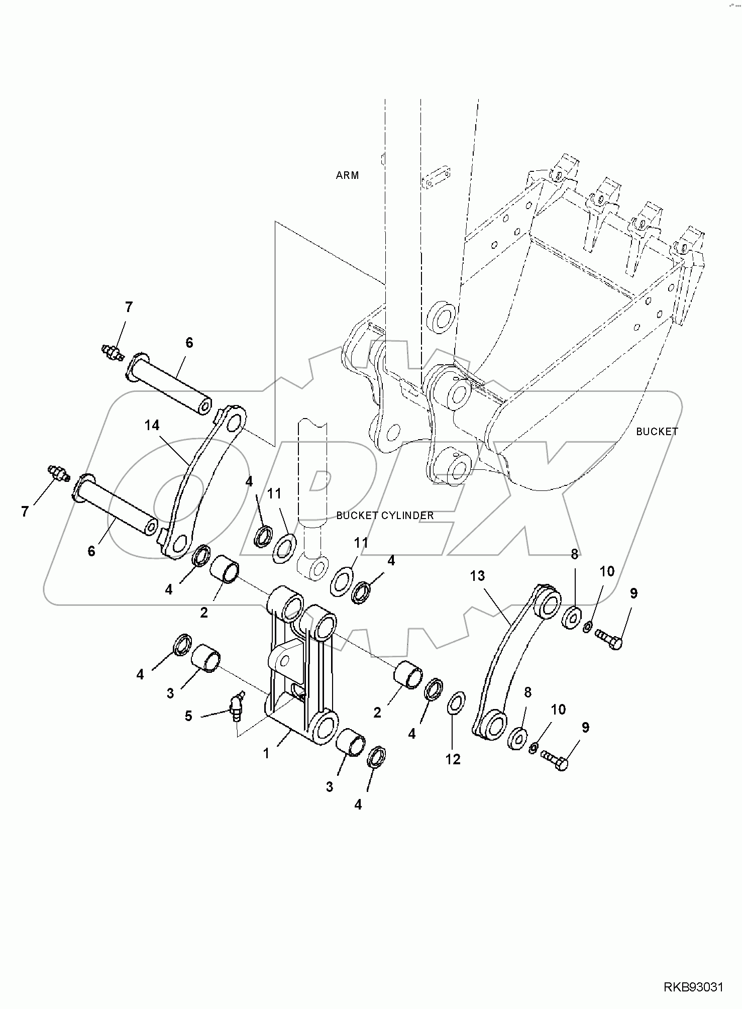  BUCKET LINK, WITH HOOK