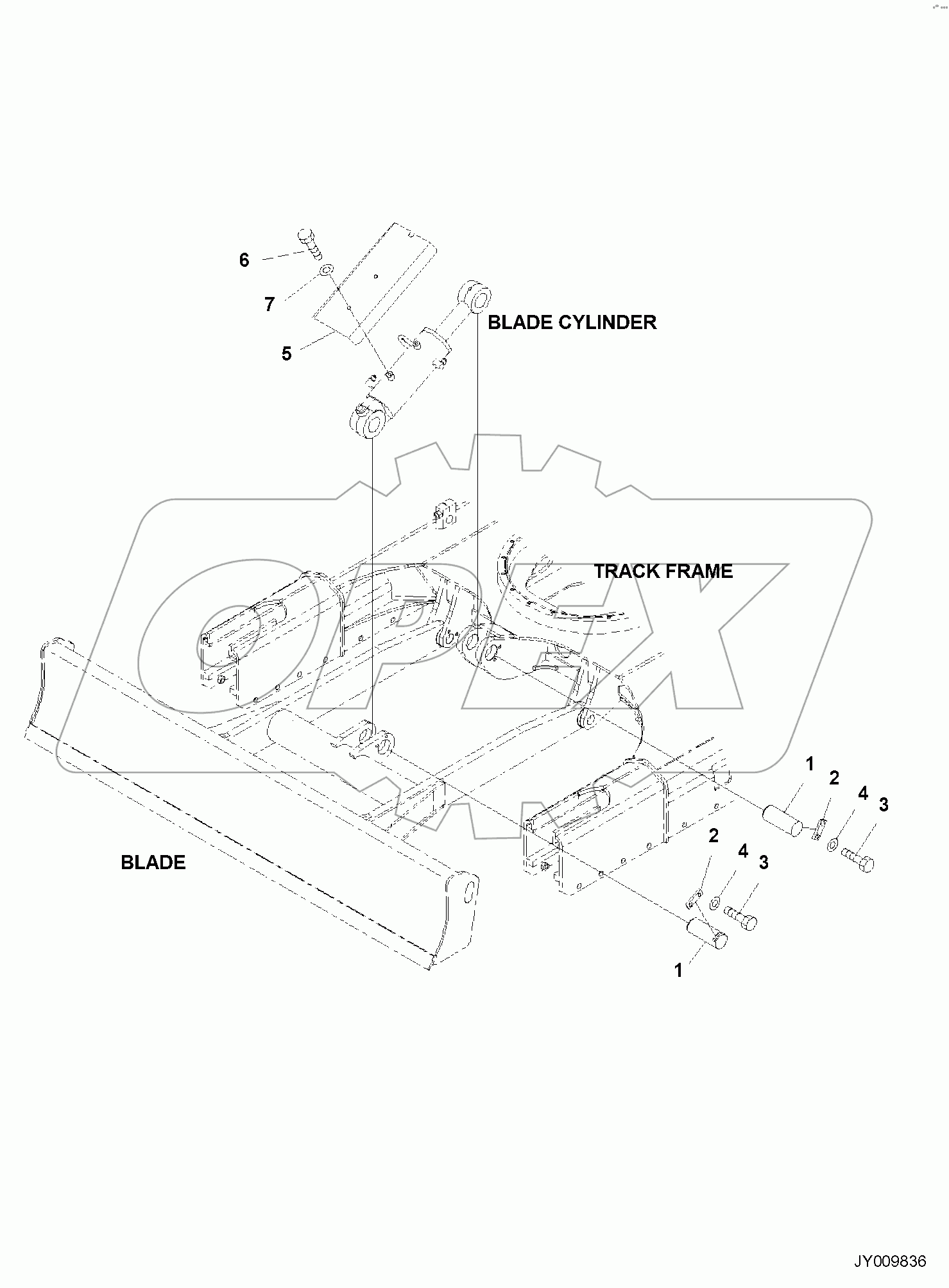  BLADE CYLINDER, (2/2)