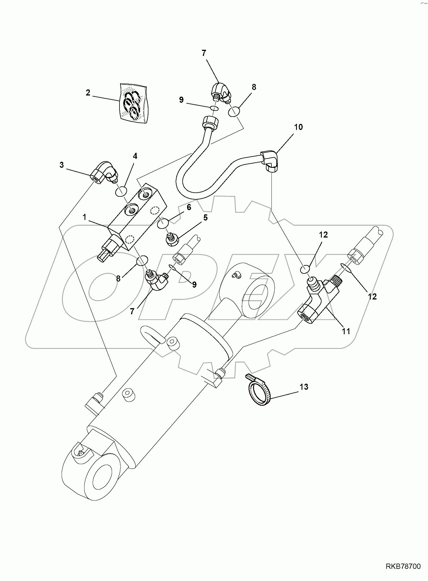  BLADE CYLINDER, ANTIBURST VALVE