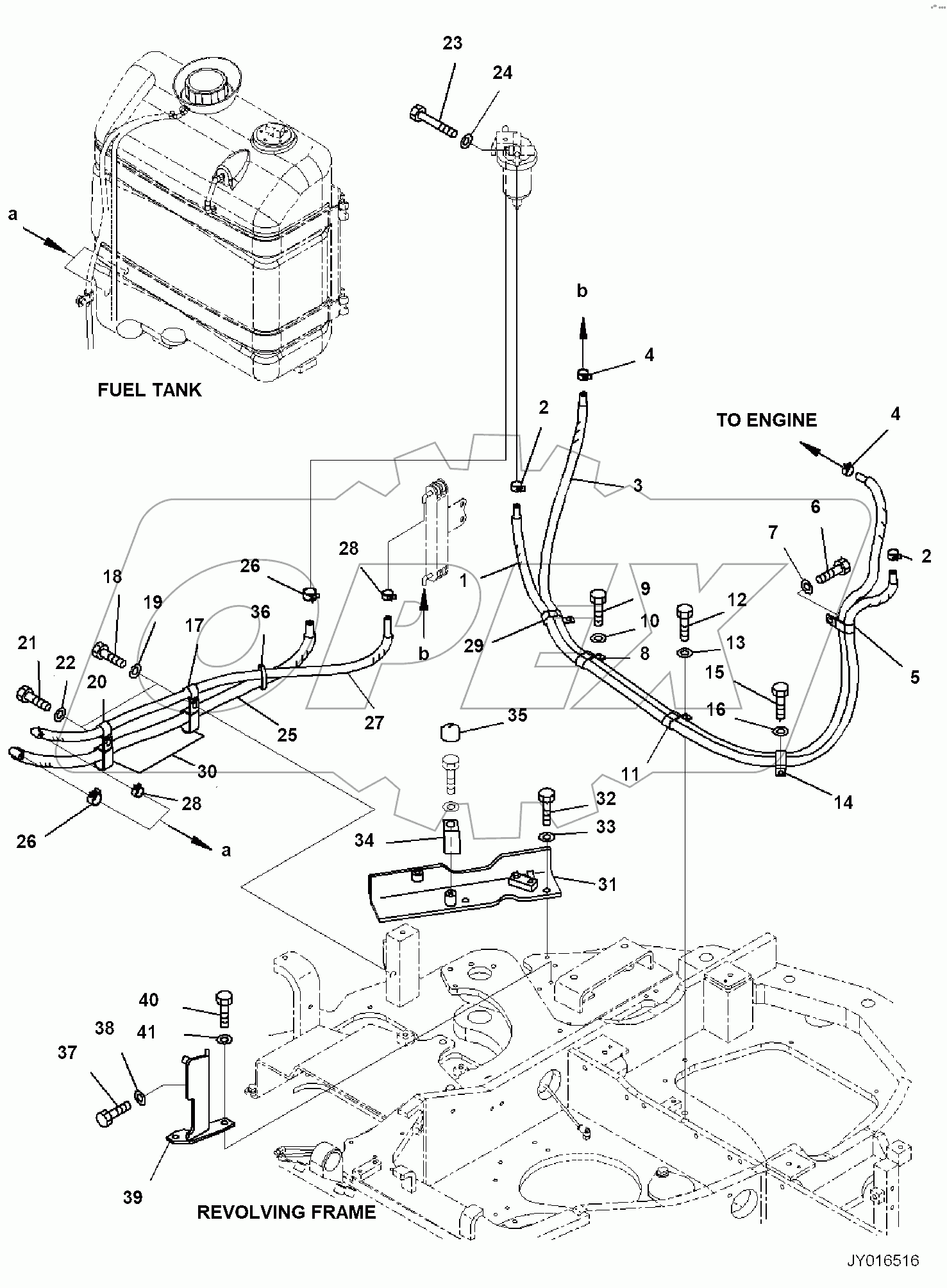  FUEL TANK, FOR AIR CONDITIONER, PIPING