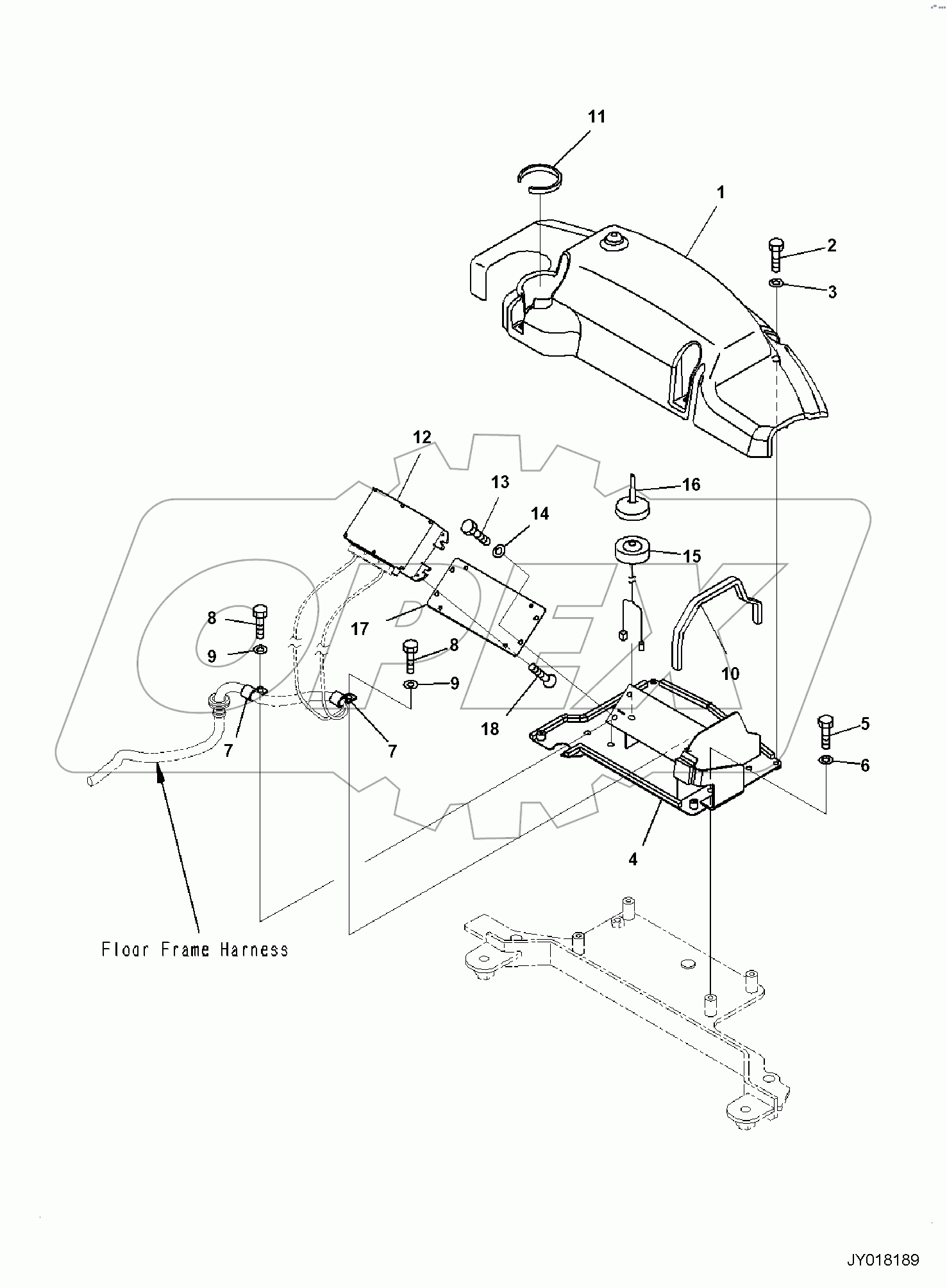  KOMTRAX CONTROLLER AND WIRING, FOR CANOPY