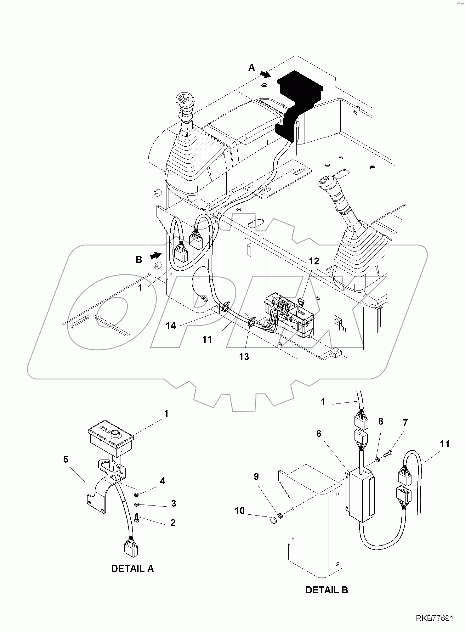  ELECTRIC WIRING HARNESS, ANTITHEFT, WITH MAGNETIC KEY