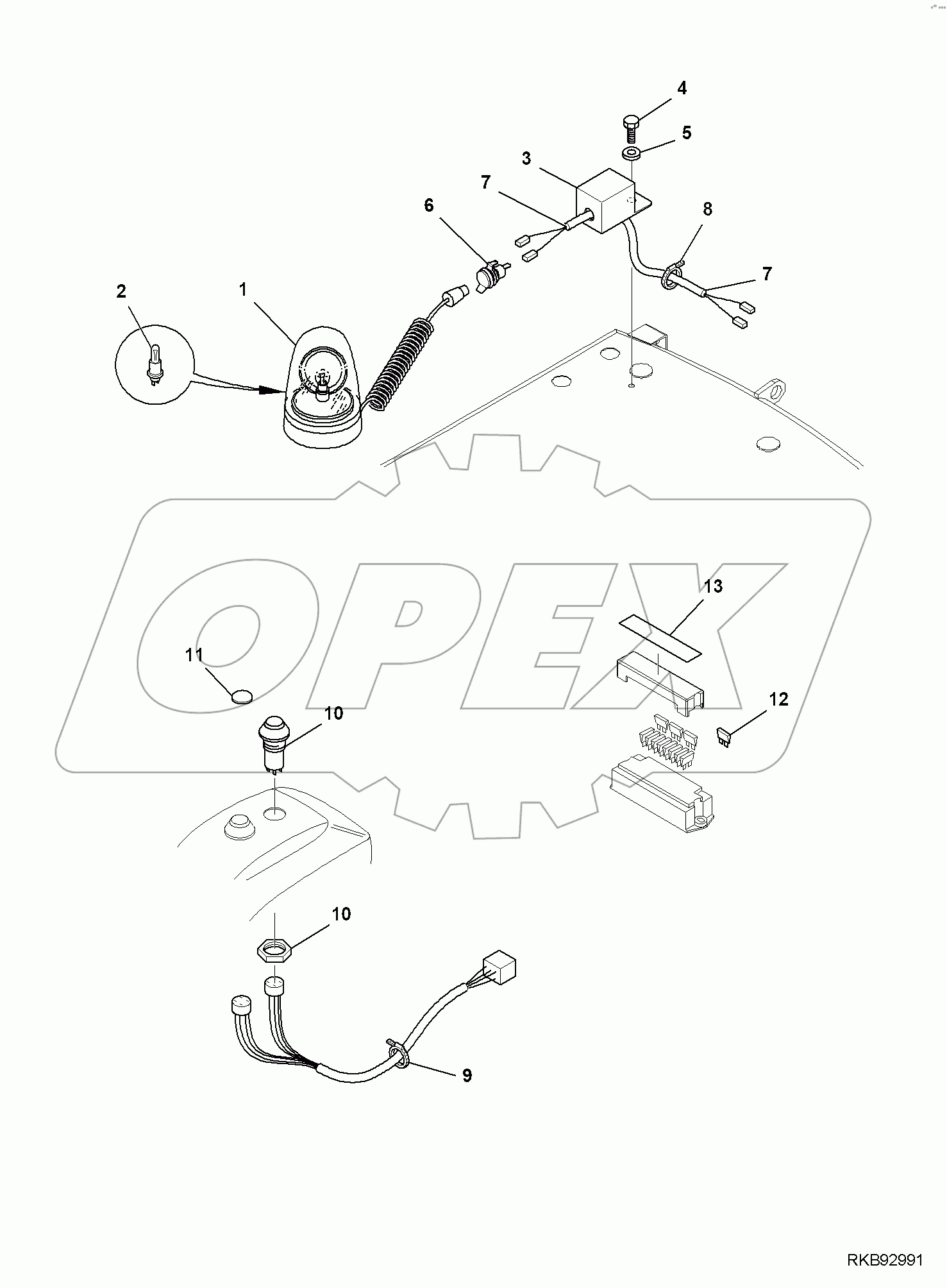  ROTARY BEAM, FOR CAB