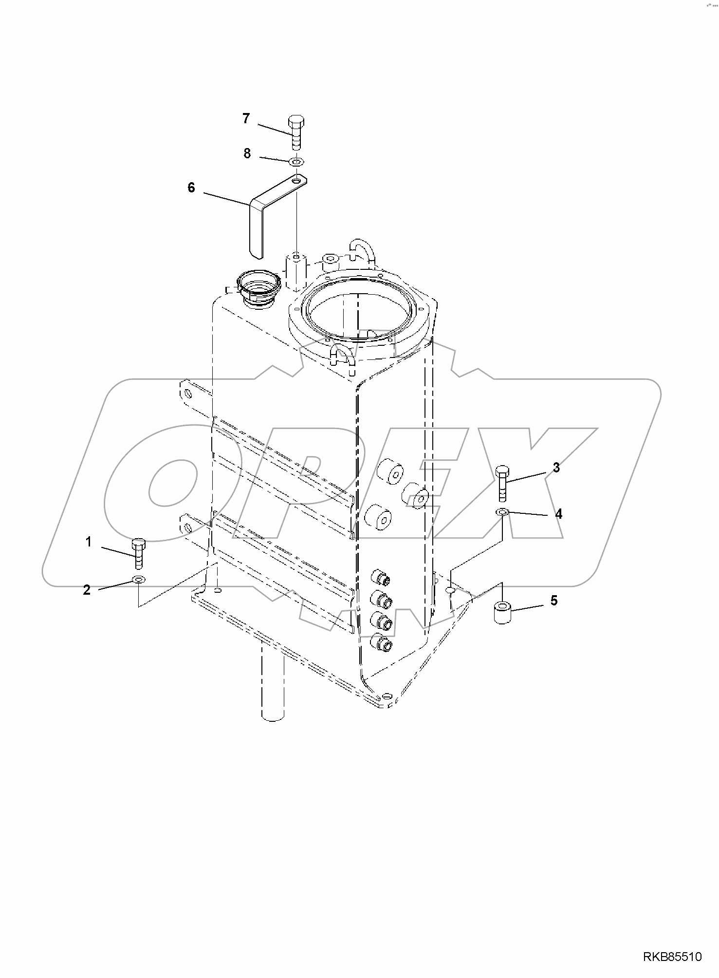  HYDRAULIC OIL TANK, MOUNTS