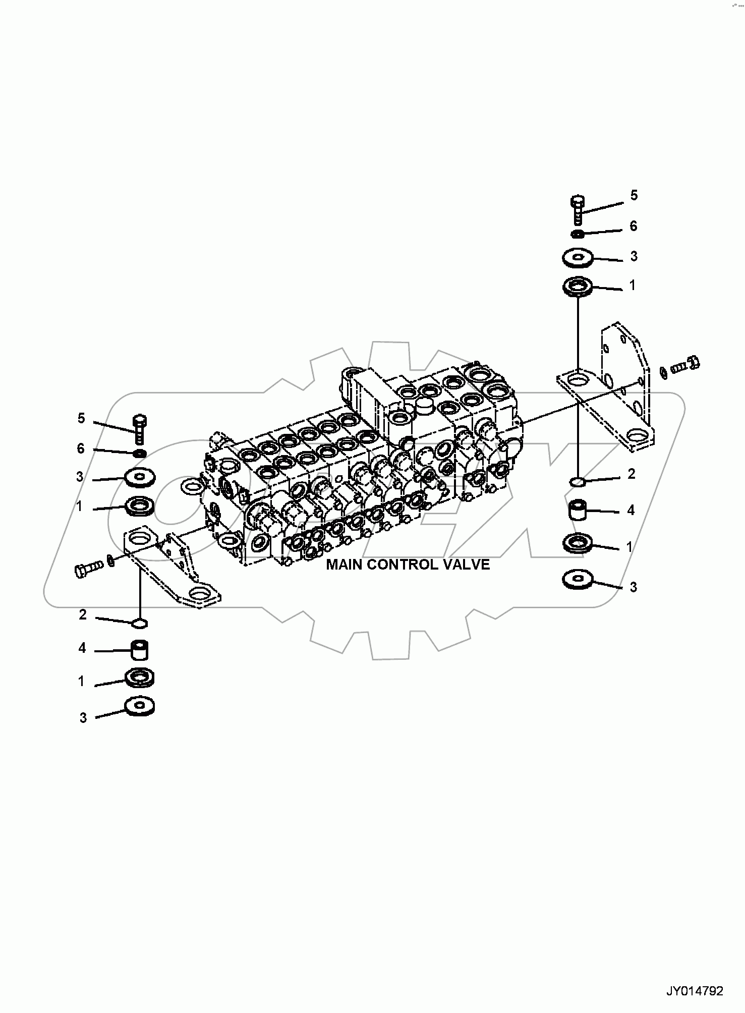  MAIN CONTROL VALVE, MOUNTING