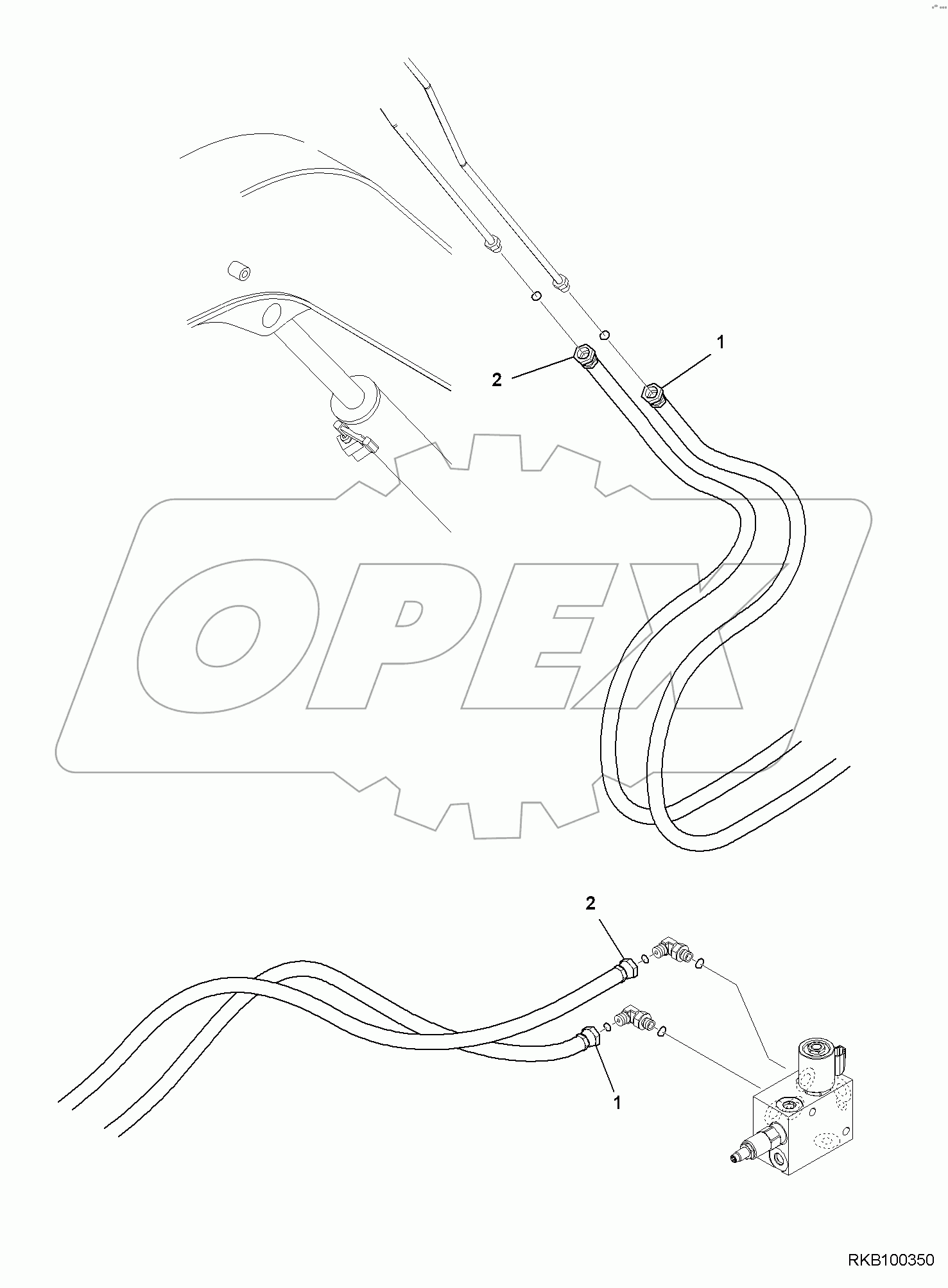  QUICK COUPLER ATTACHMENT LINE