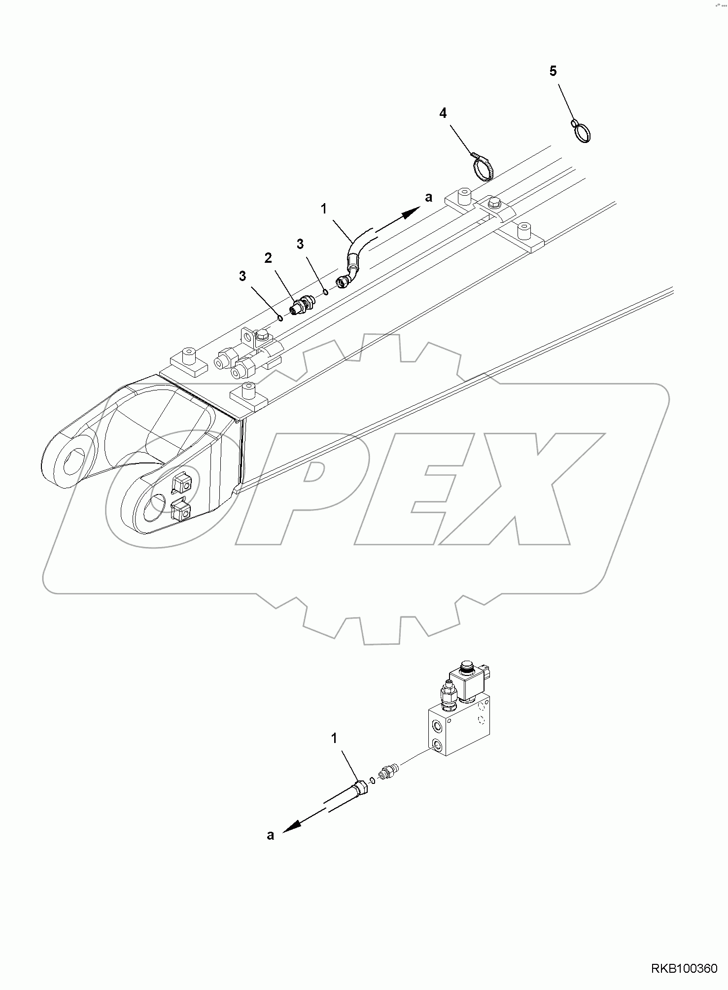  QUICK COUPLER ATTACHMENT LINE, SINGLE EFFECT