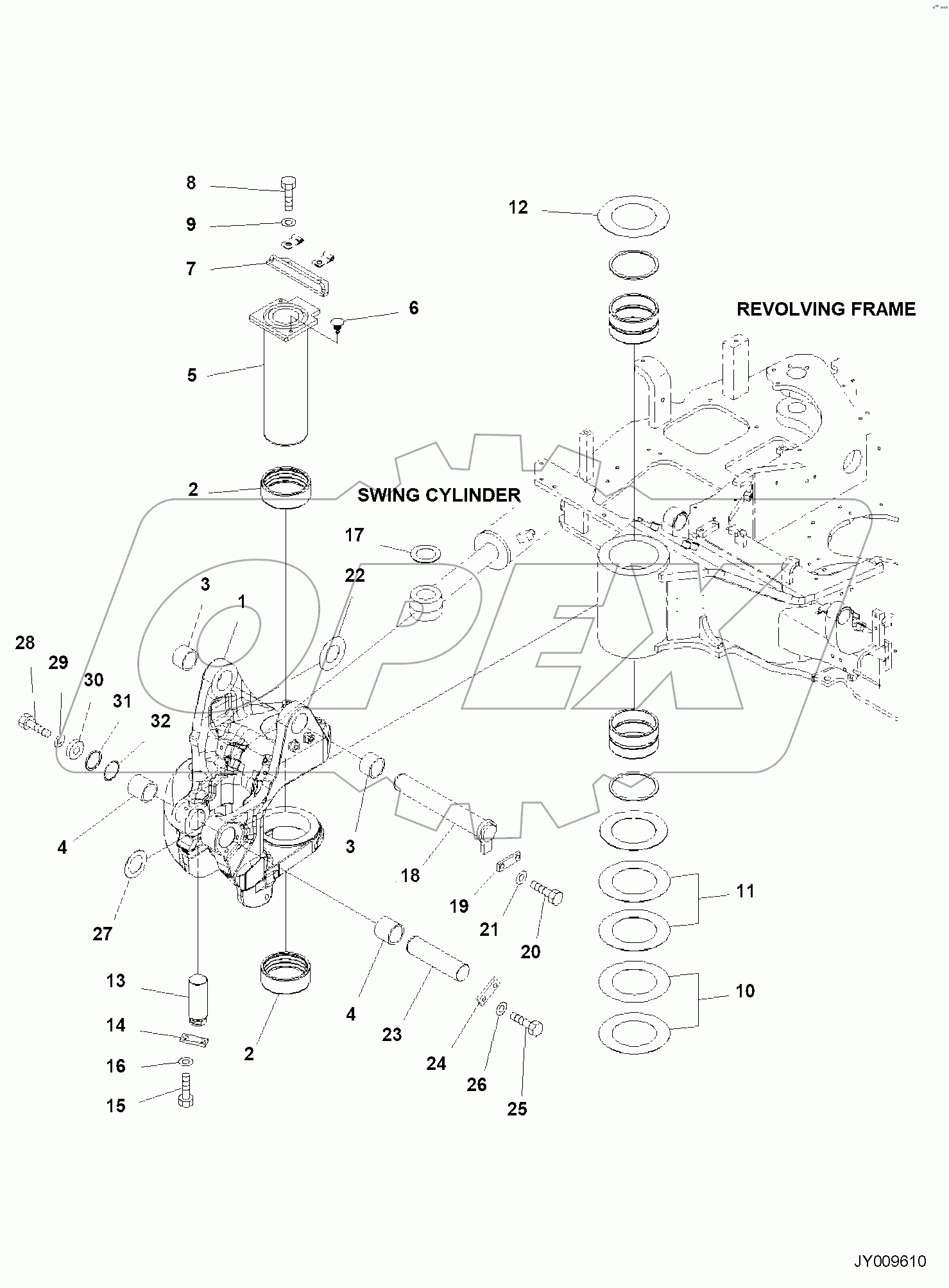  BOOM SWING BRACKET, (1/2)