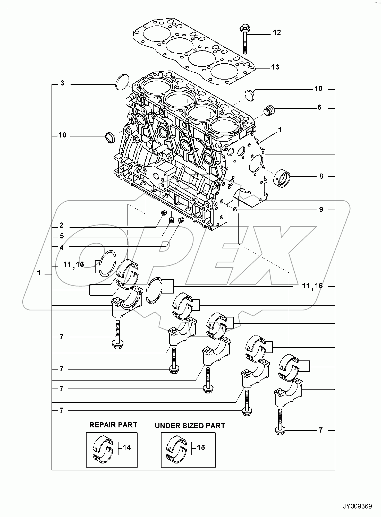  ENGINE, WITH CANOPY, GAUGE CYLINDER