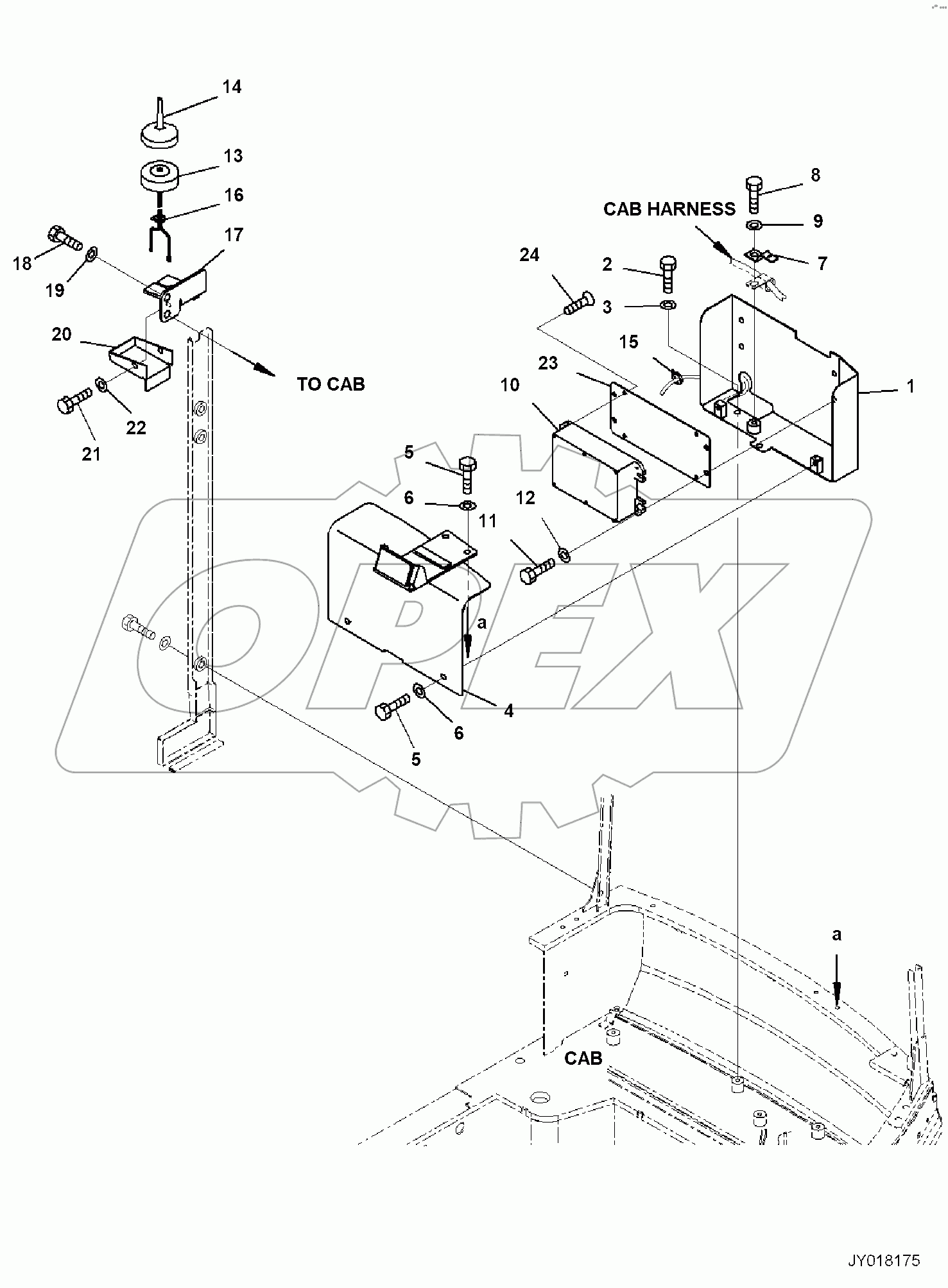  CAB, 1-ATTACHMENT, KOMTRAX TERMINAL AND ANTENNA