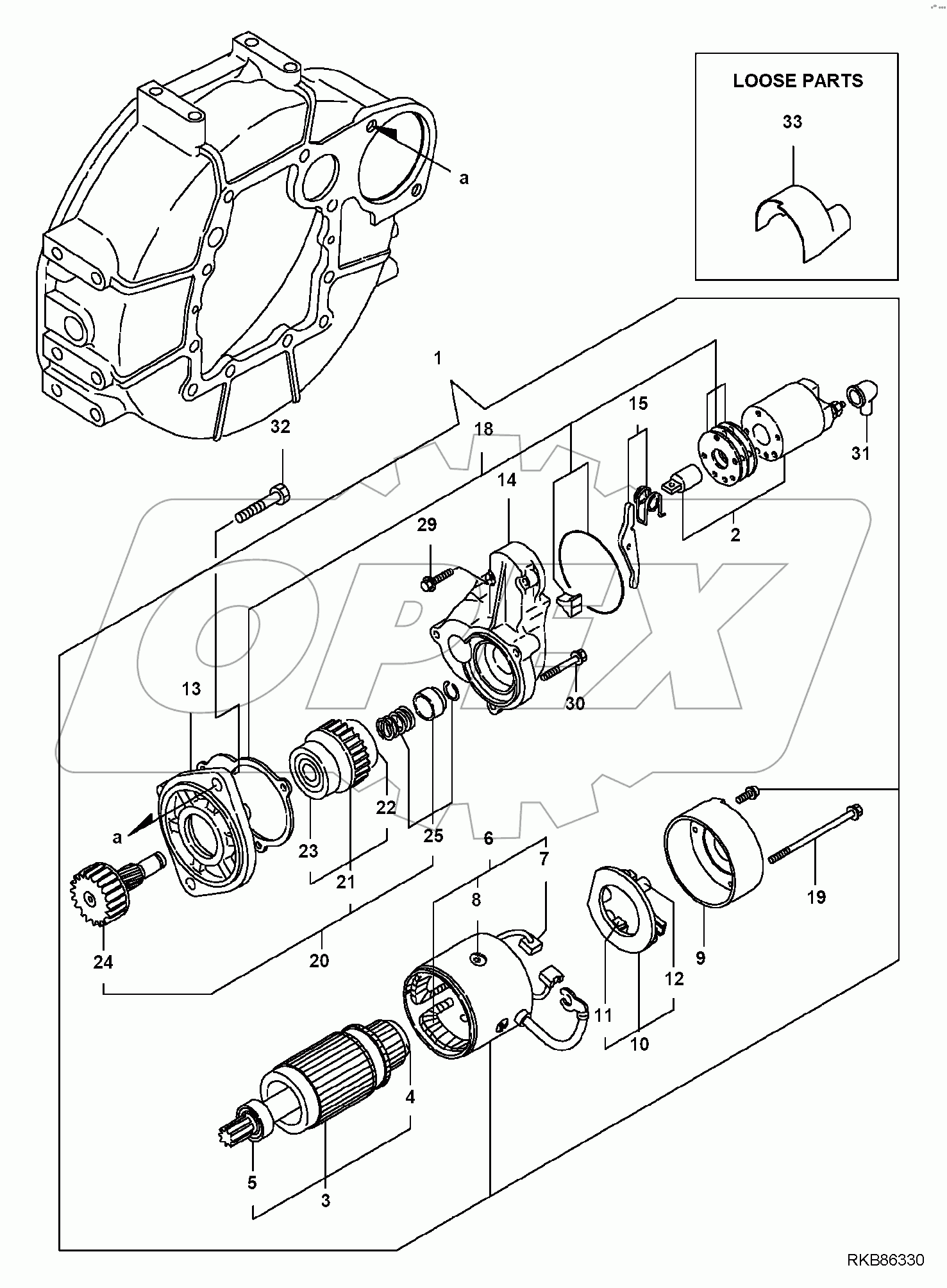  ENGINE, WITH CANOPY, STARTER