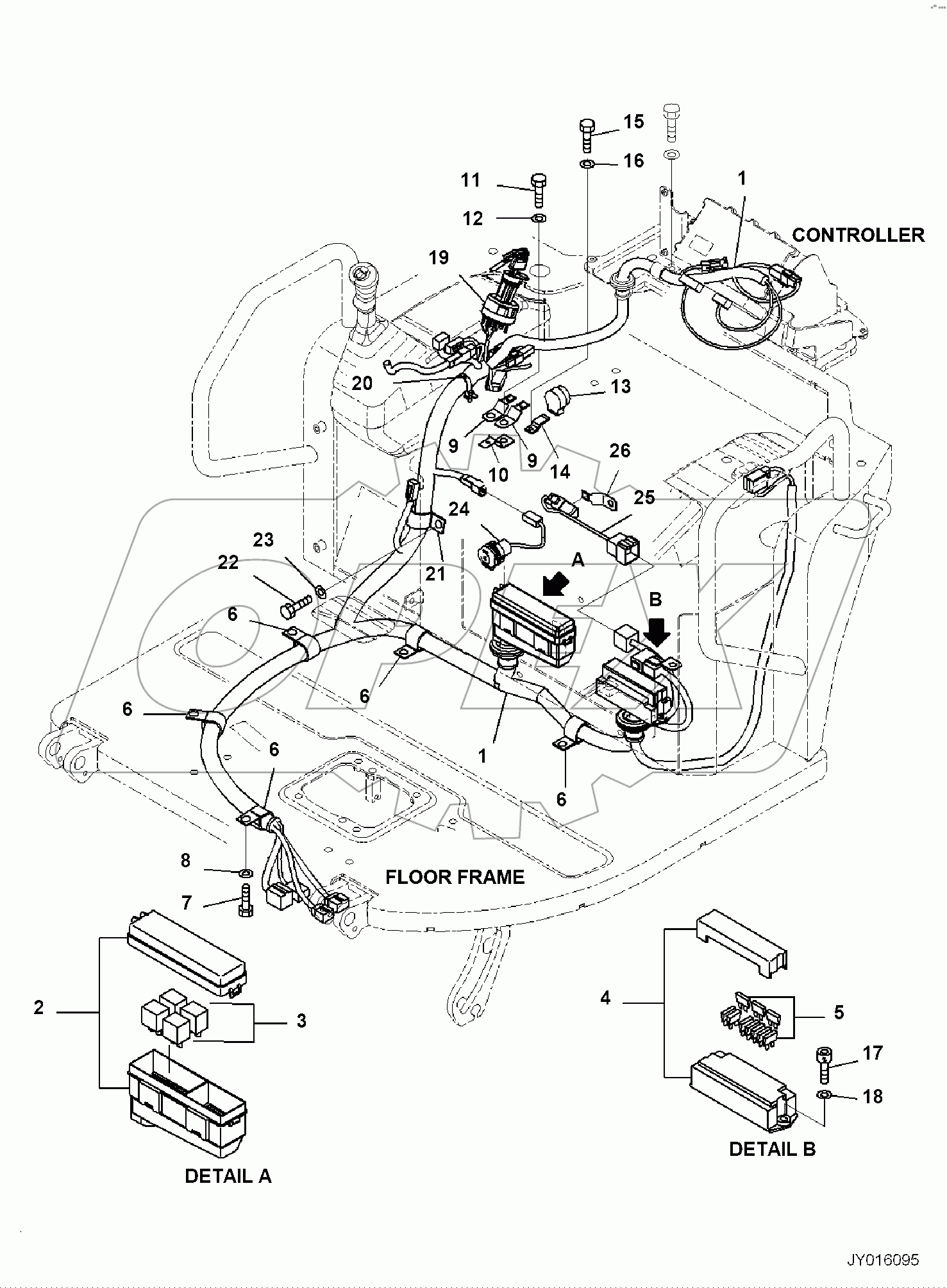  FLOOR FRAME, WIRING HARNESS