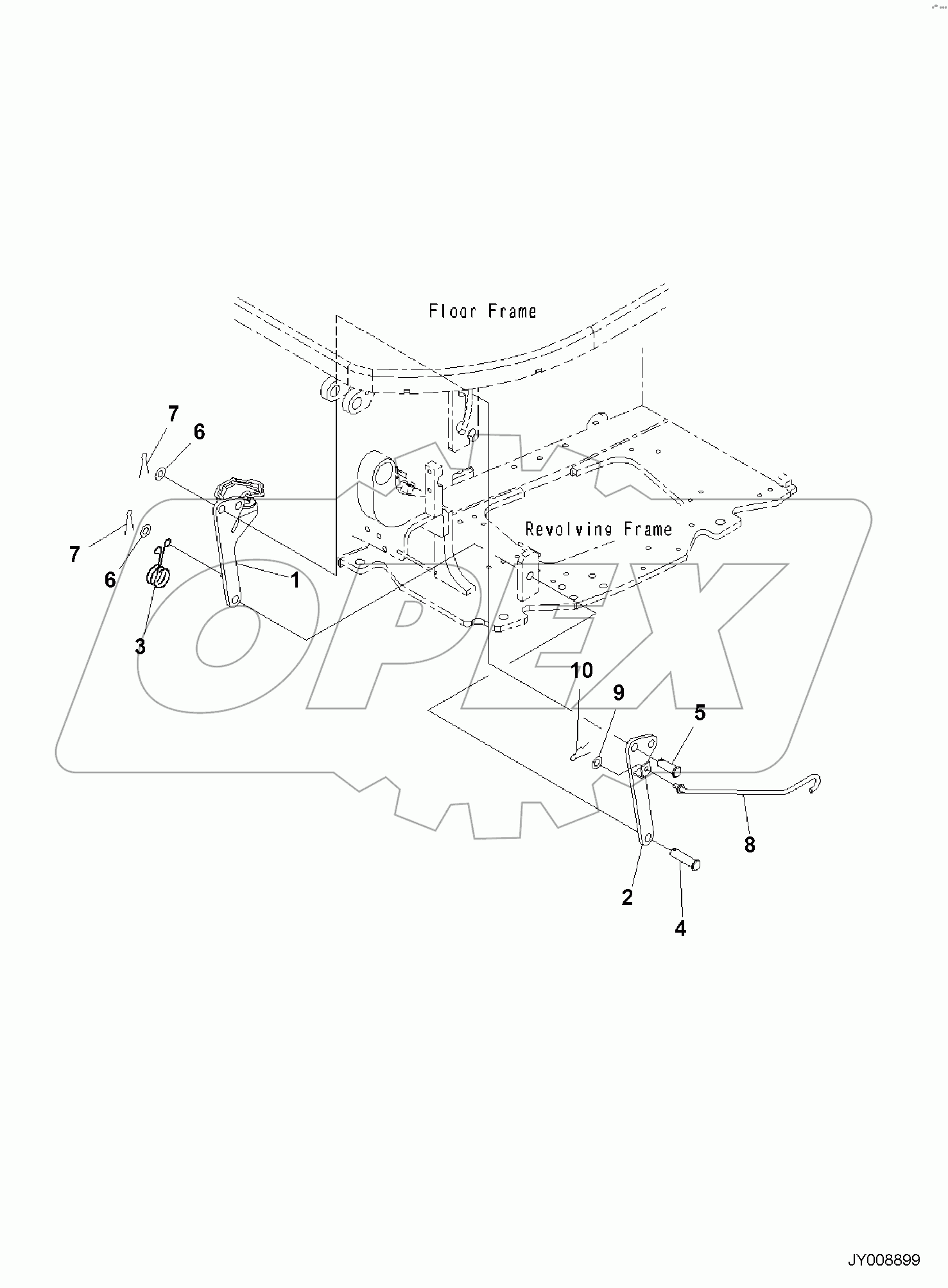  FLOOR MOUNTS, FOR CANOPY, BRACKET