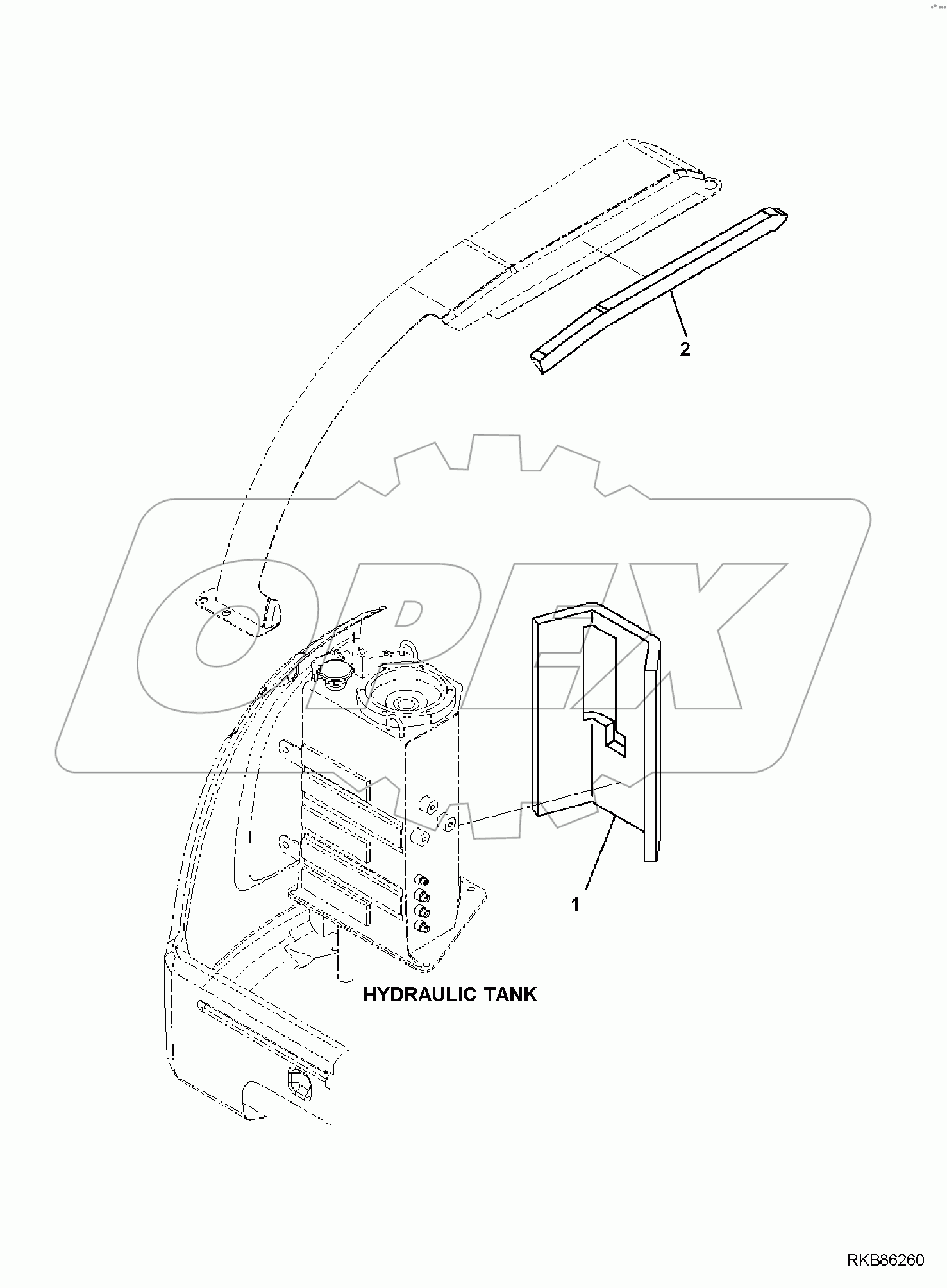  HOOD, FOR CAB, HYDRAULIC TANK COVER