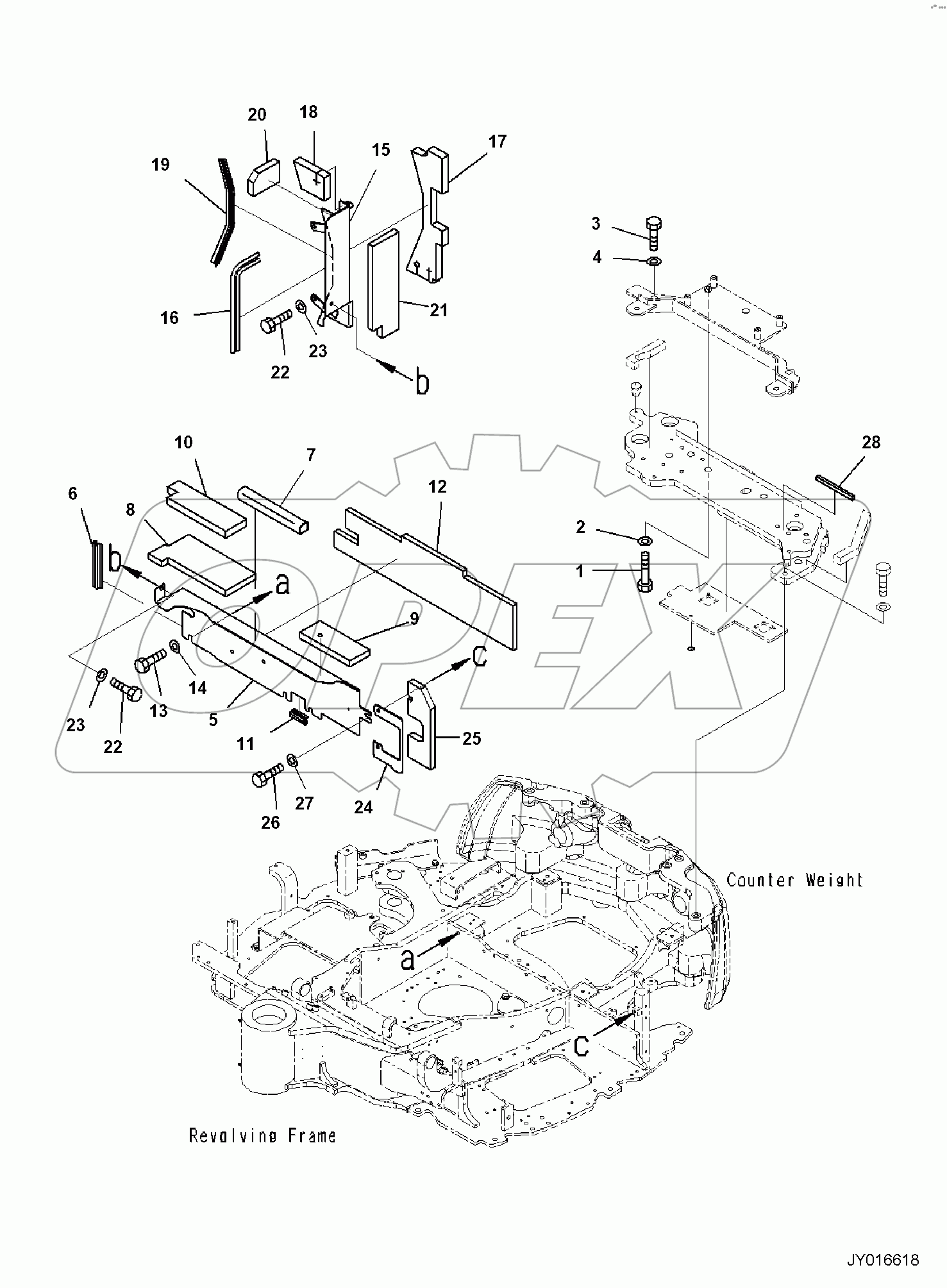  HOOD, FOR ROPS CANOPY, BRACKET