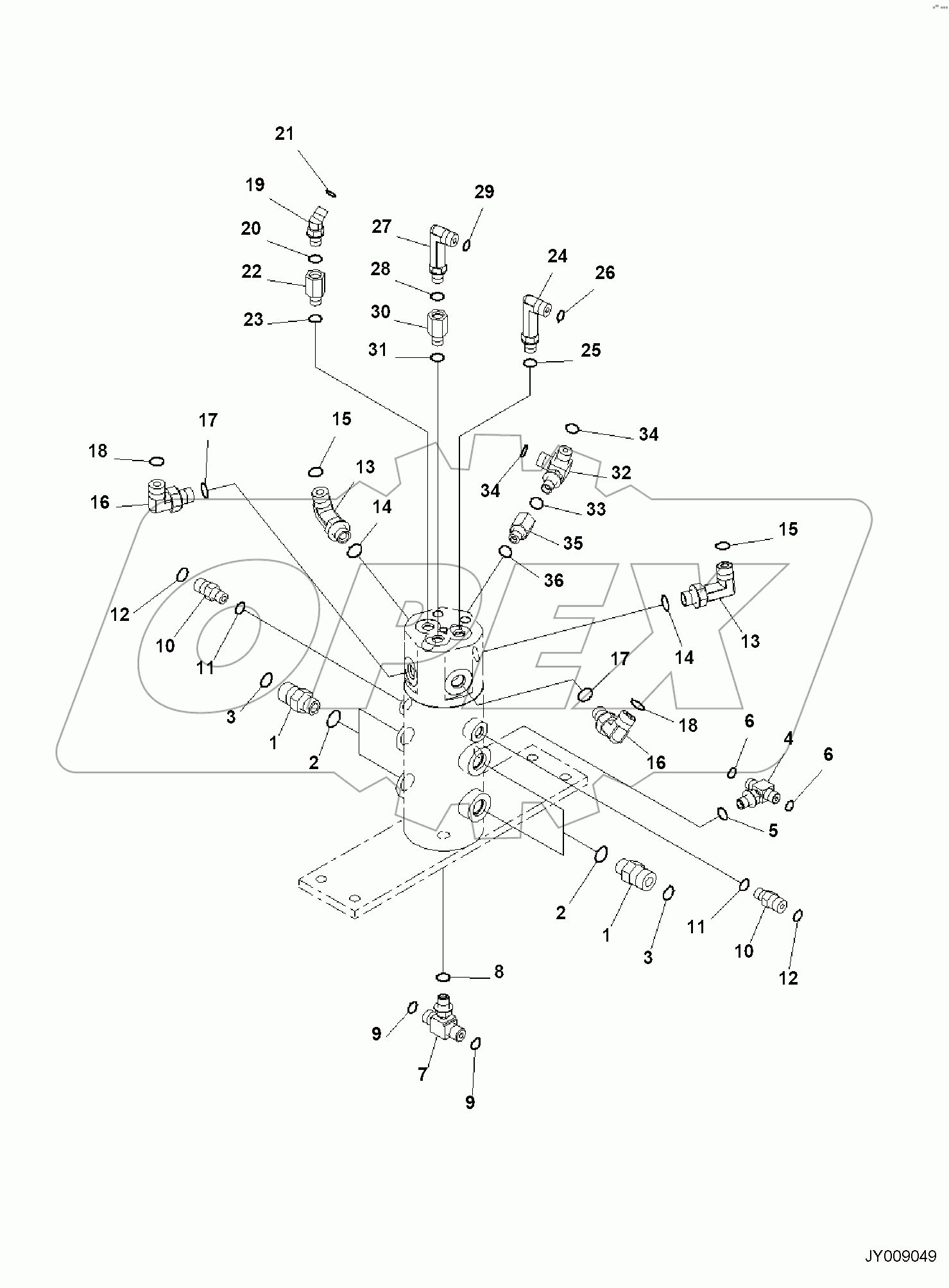  TRACK FRAME, CONNECTING PARTS, SWIVEL JOINT