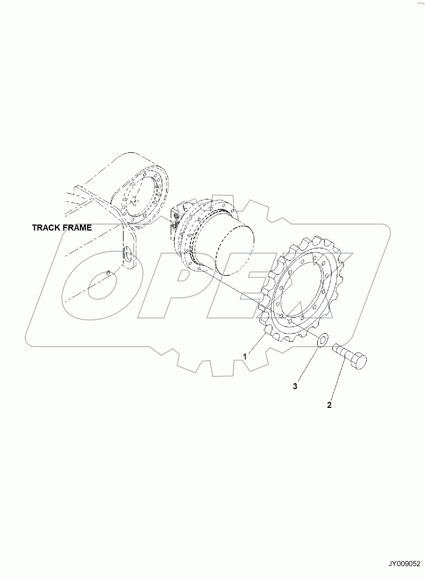 TRACK FRAME, SPROCKET