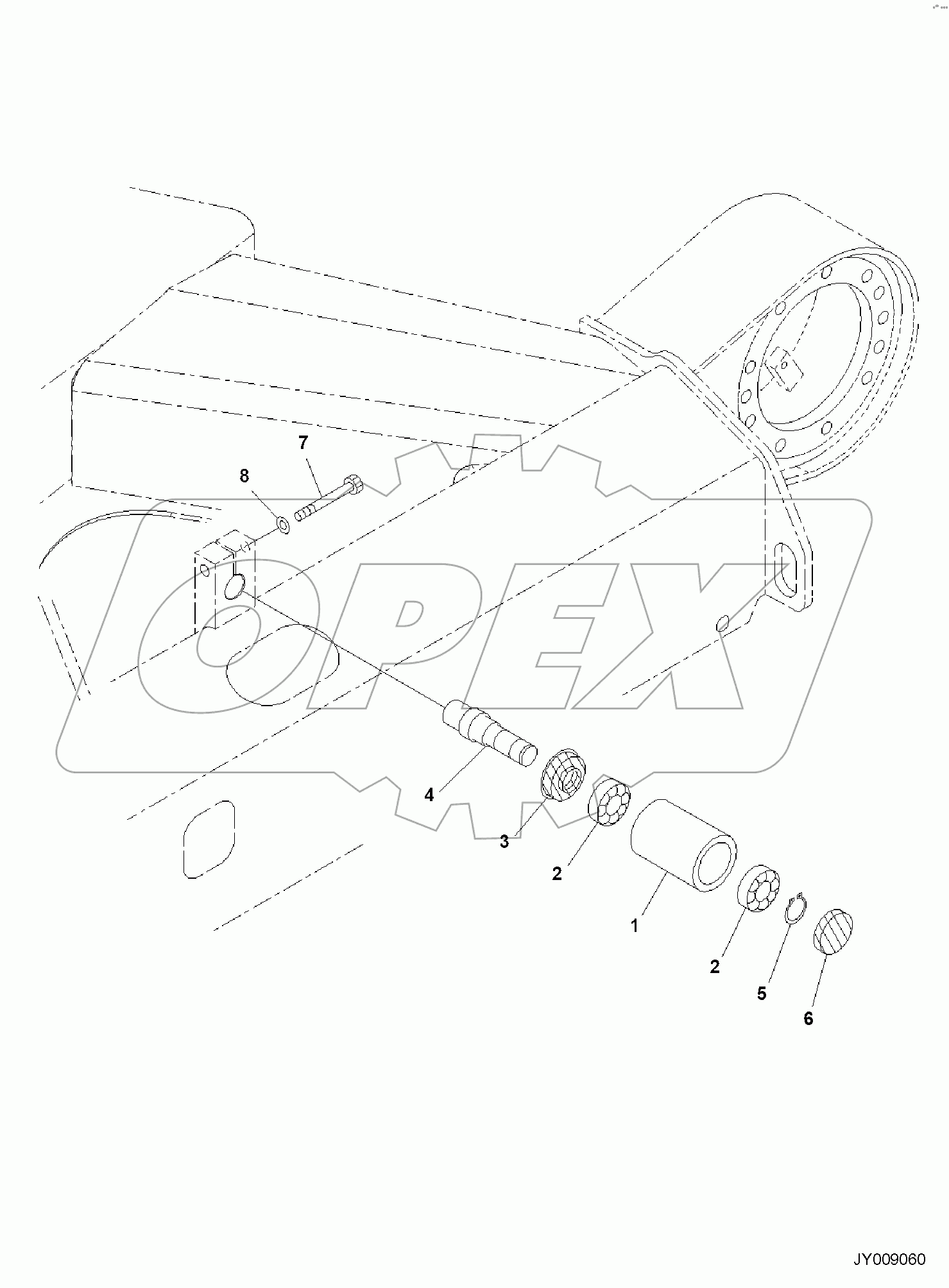  TRACK FRAME, CARRIER ROLLER