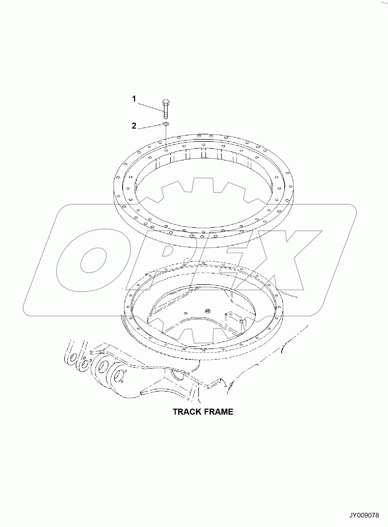  TRACK FRAME, SWING CIRCLE MOUNTS
