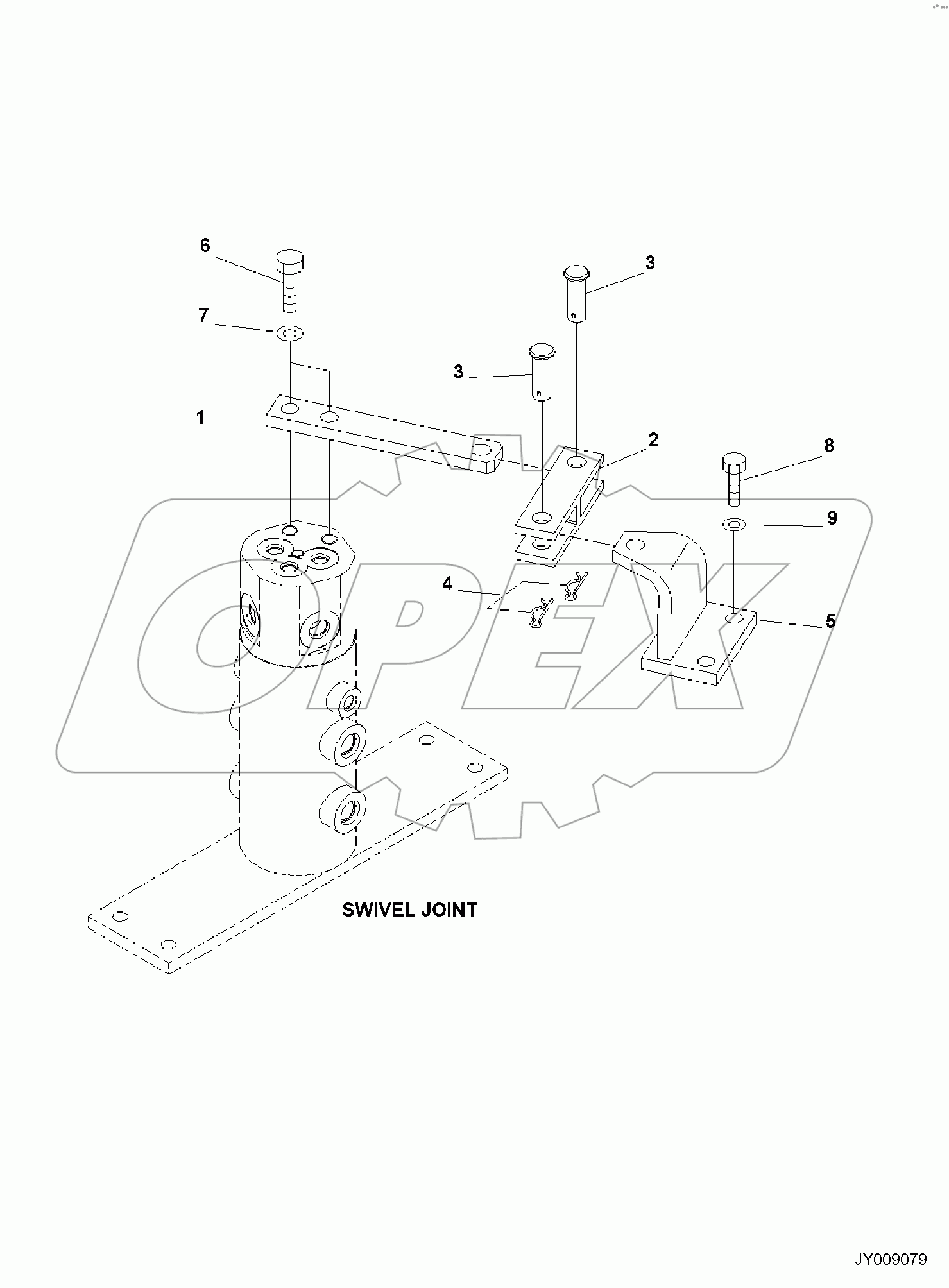  TRACK FRAME, SWIVEL JOINT MOUNTS