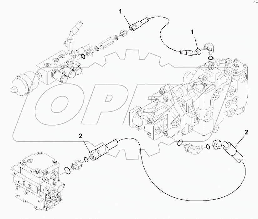  H0312-001001 HYDRAULIC PIPING, DELIVERY LINE