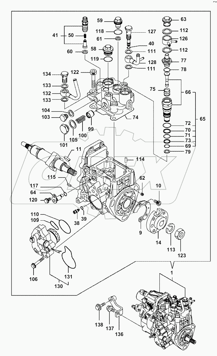  A0000-001013 FUEL INJECTION PUMP