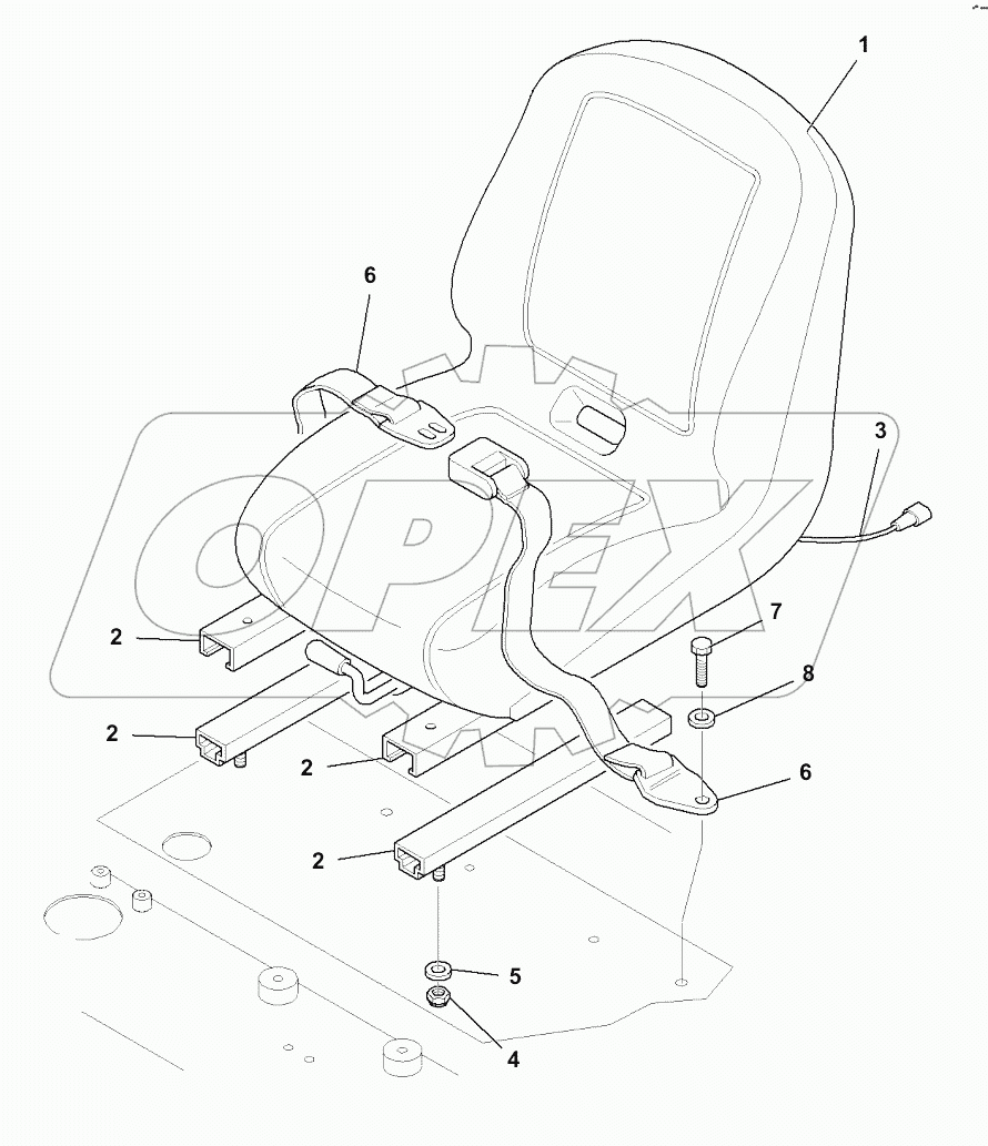  K0110-001001 OPERATOR'S SEAT