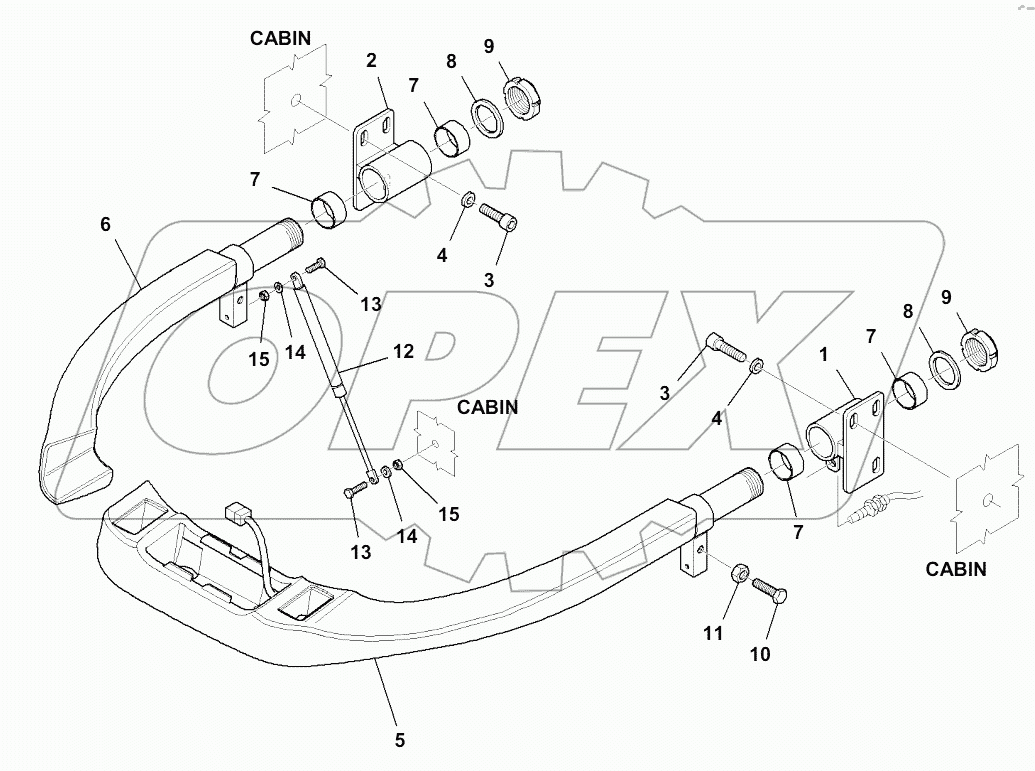  K0410-001003 CAB, SAFETY BARS