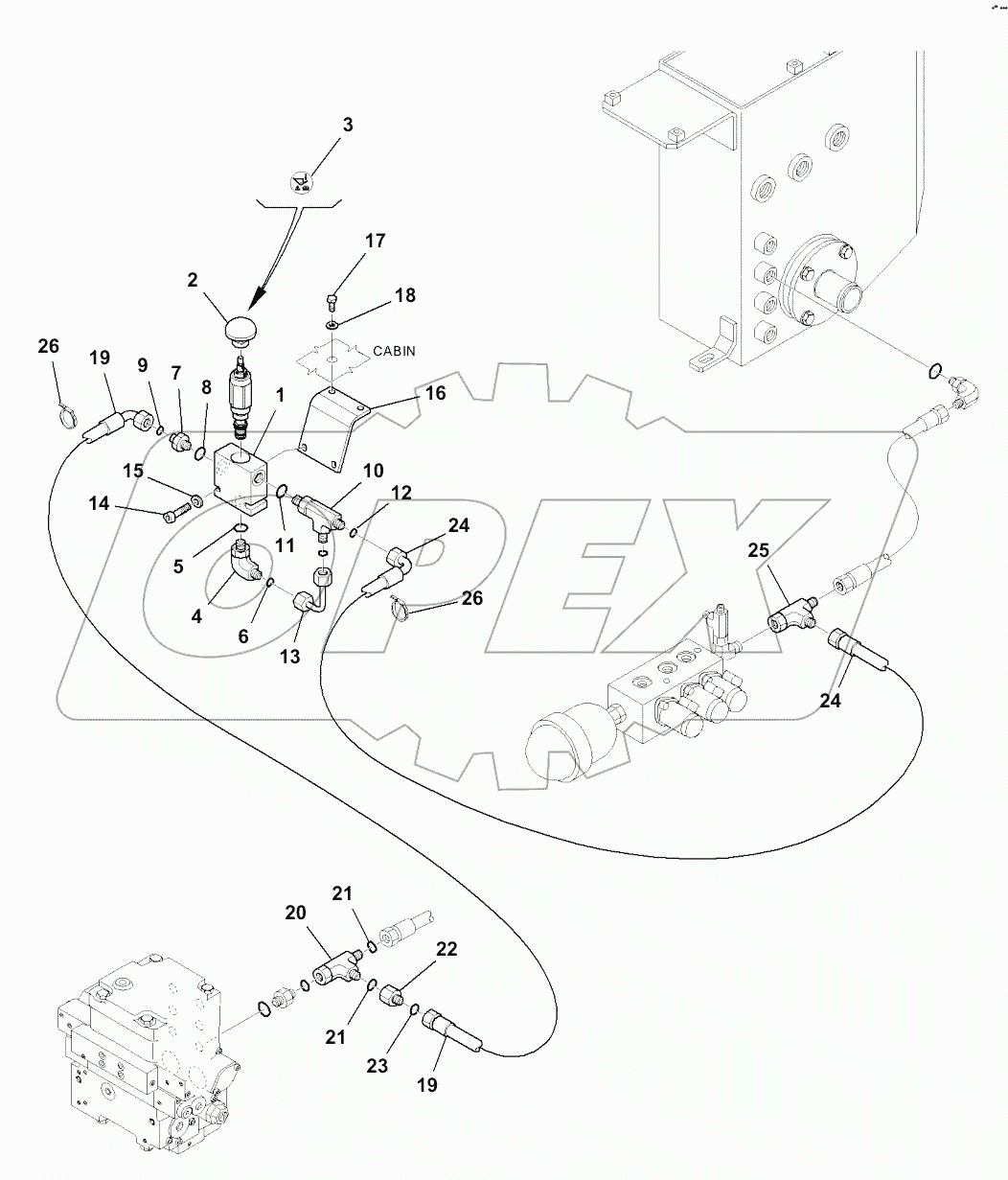  K0410-002001 EMERGENCY ARM LOWERING