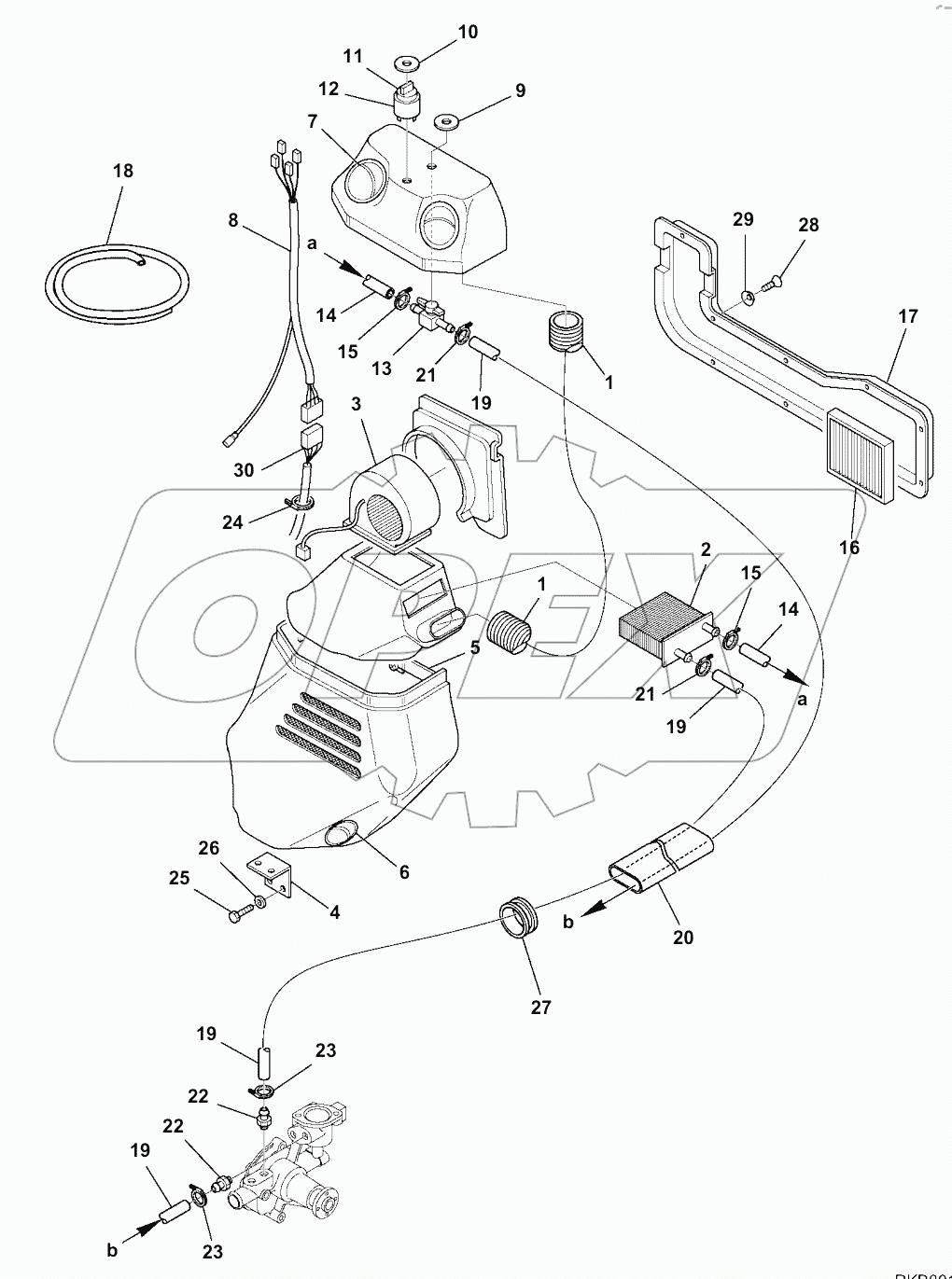  K0700-001001 HEATING SYSTEM